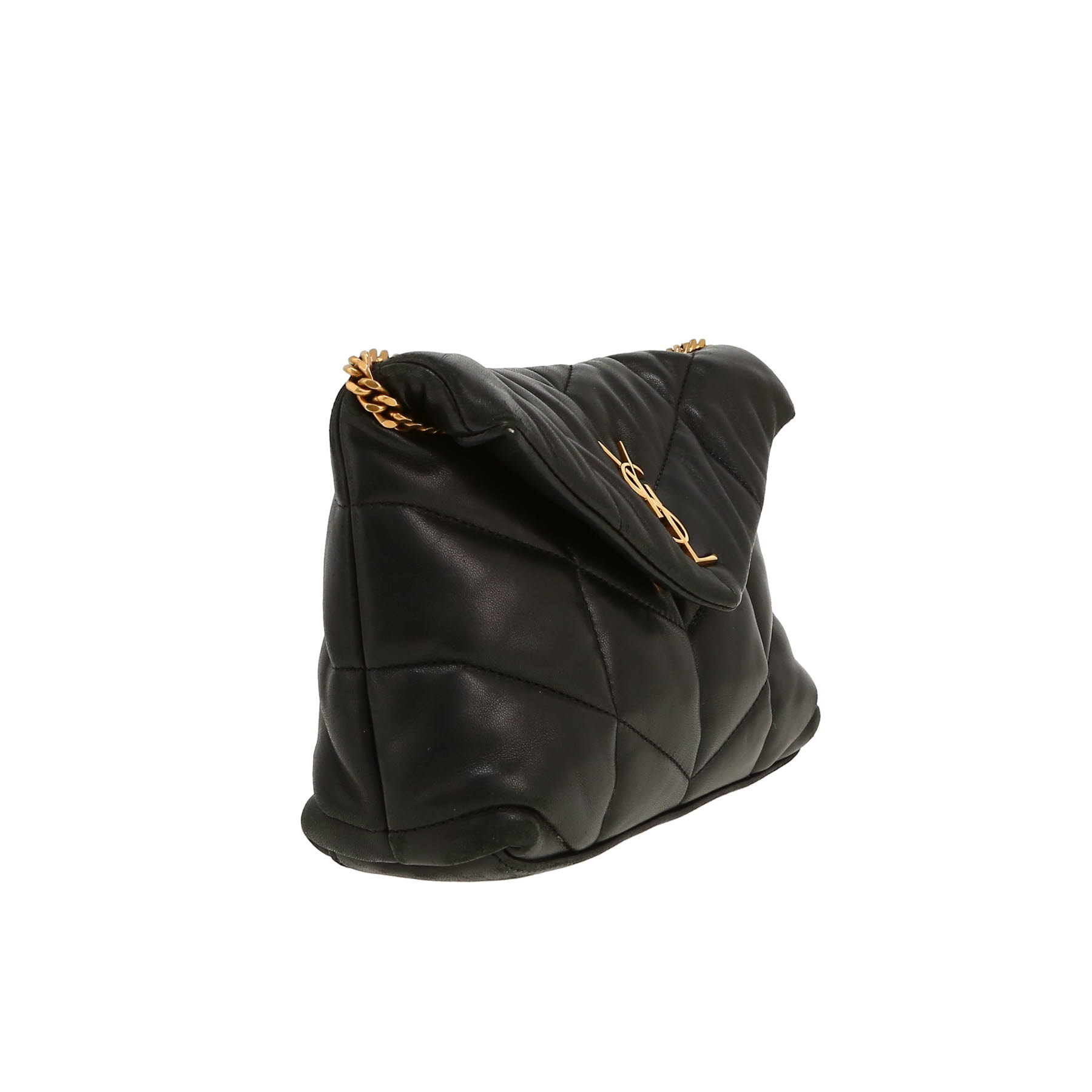 Borsa a tracolla Saint Laurent  Puffer in pelle nera