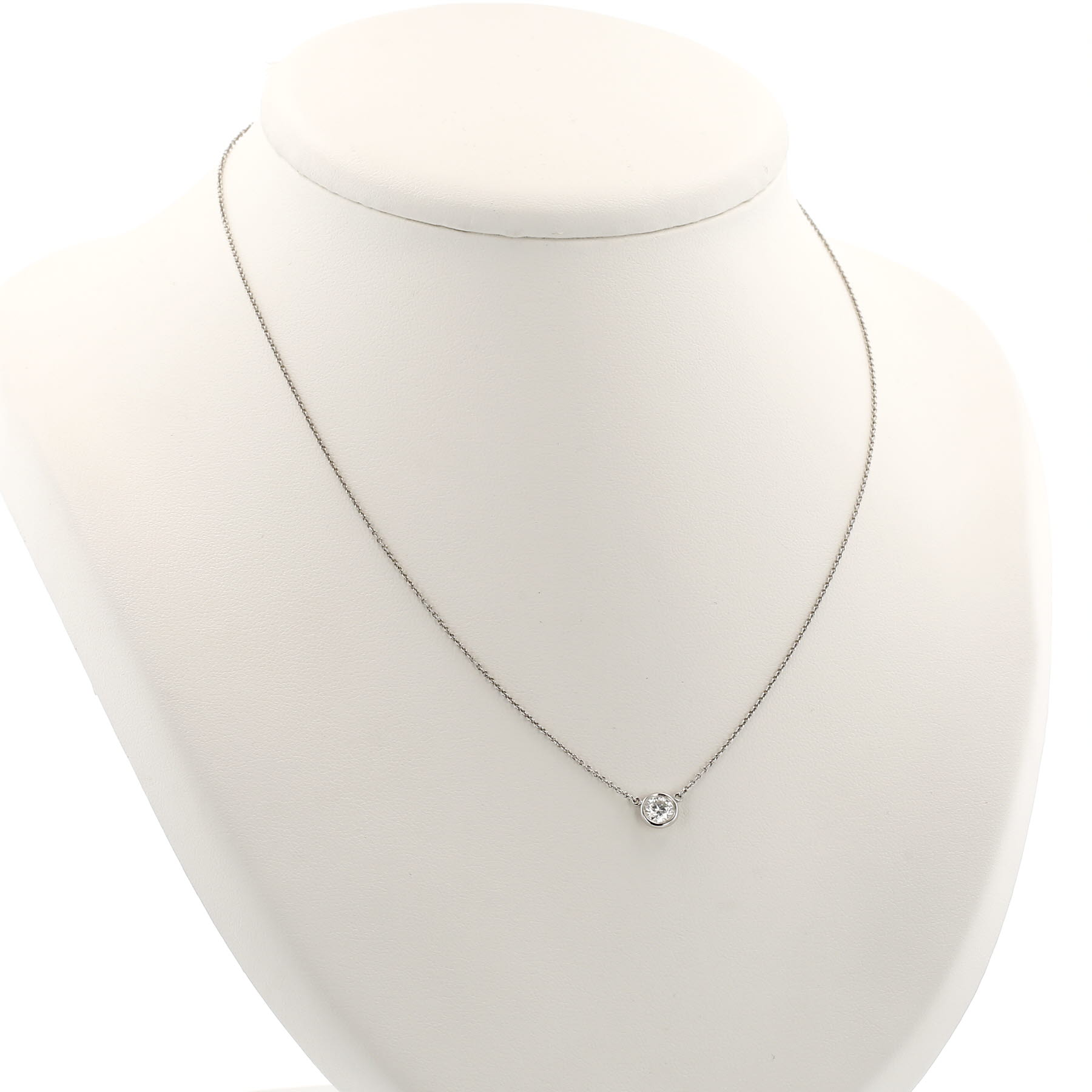 Tiffany 
Co Diamonds By The Yard necklace in platinium and diamond