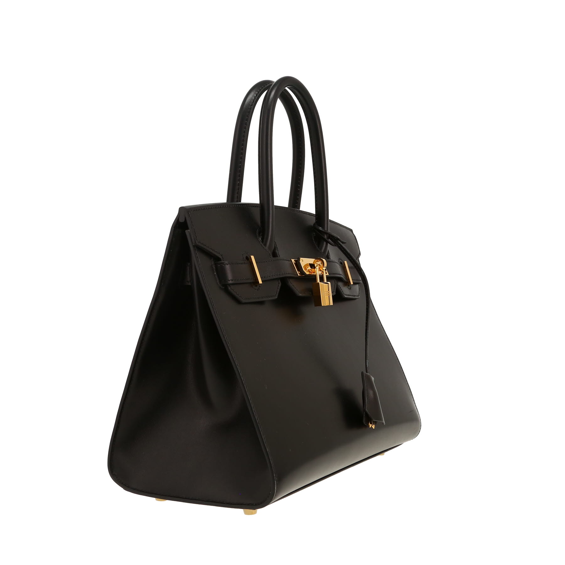 Hermès  Birkin 30 cm handbag  in black box leather