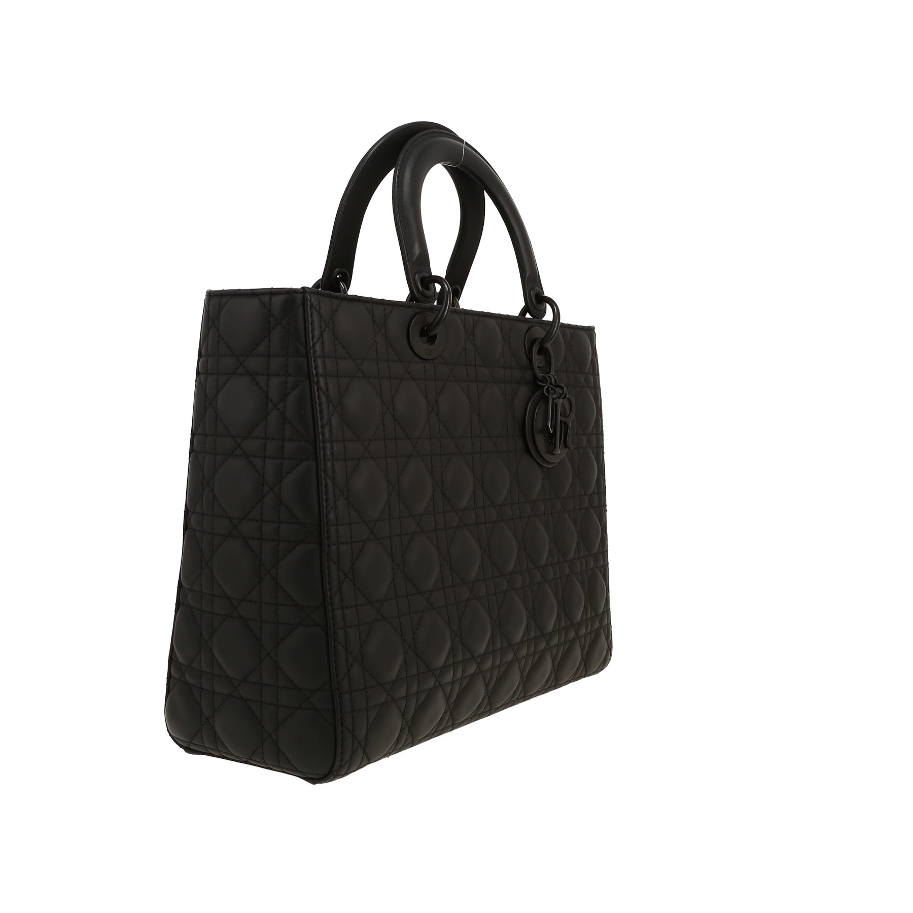 Borsa Dior  Lady Dior in pelle cannage nera