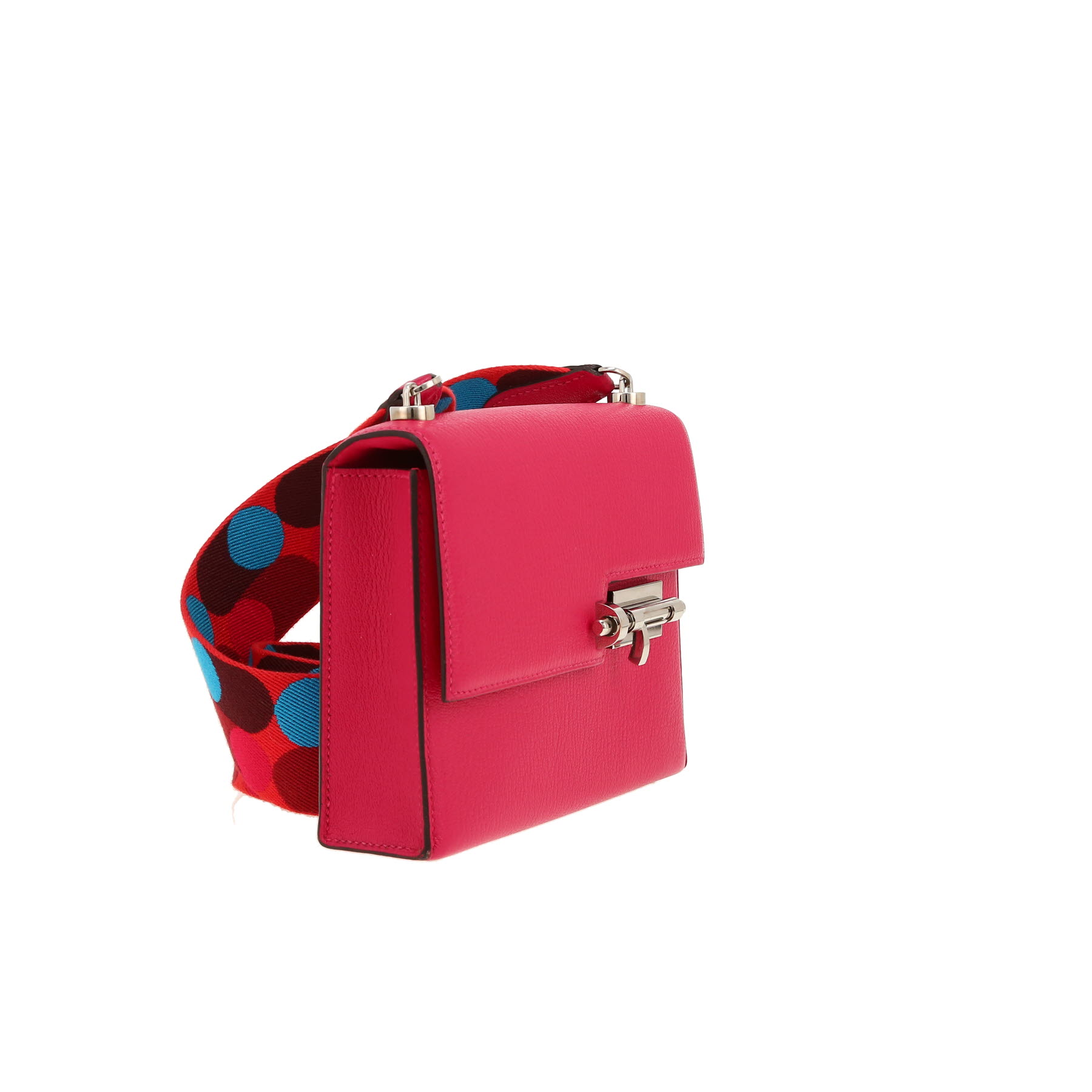 Bolso de mano Hermès  Verrou en cuero Mysore rosa