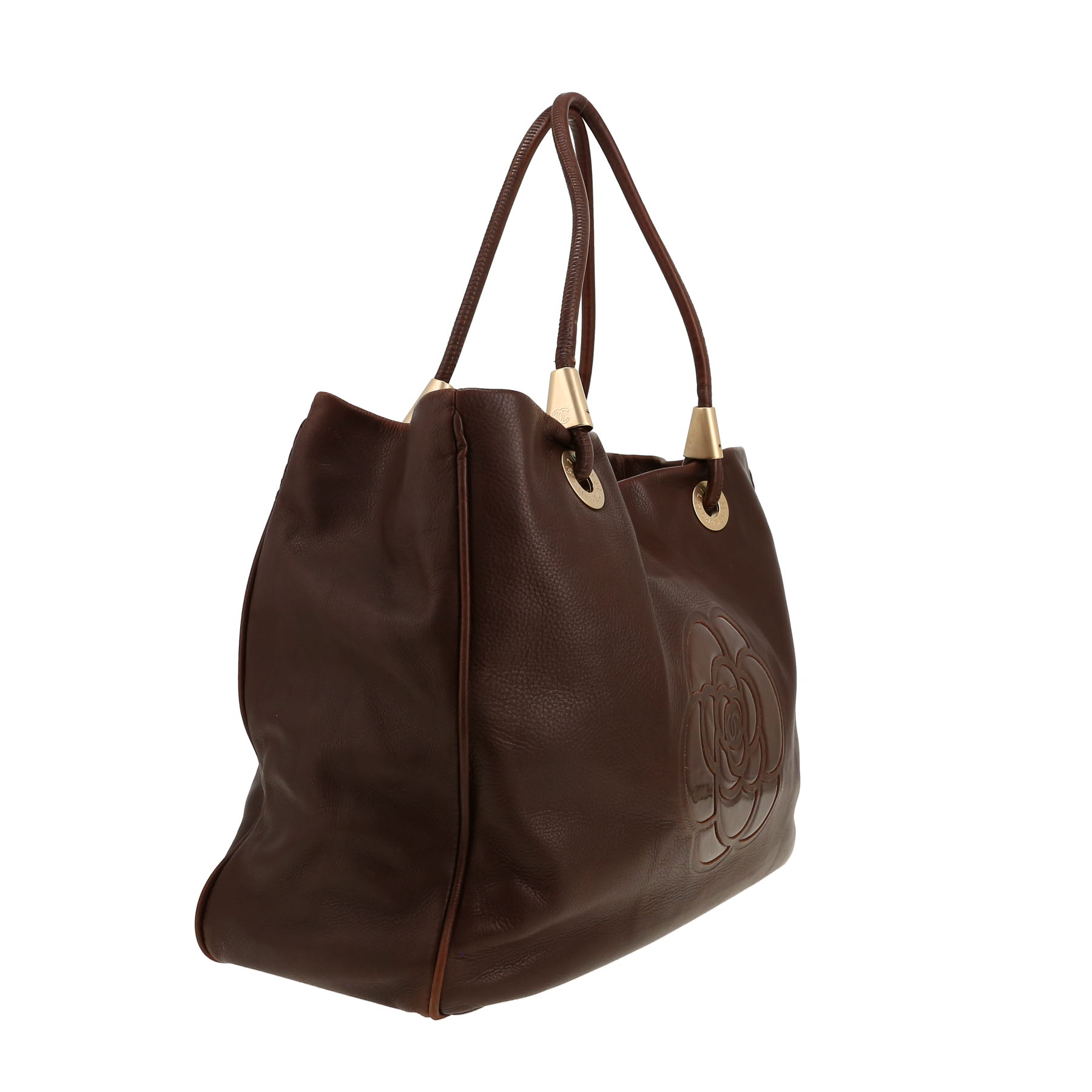 Bolso Cabás Chanel   en cuero marrón