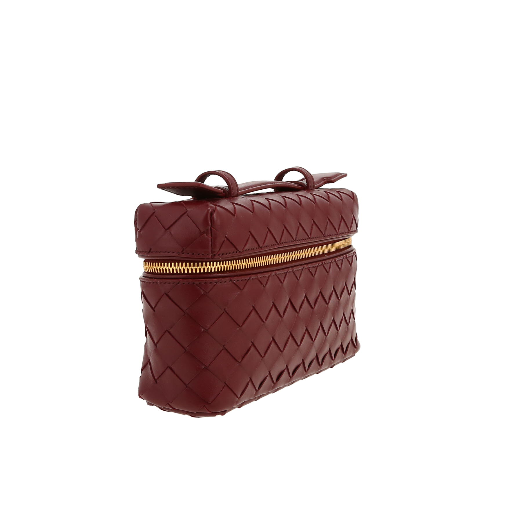 Bottega Veneta  Bang Bang shoulder bag  in burgundy intrecciato leather