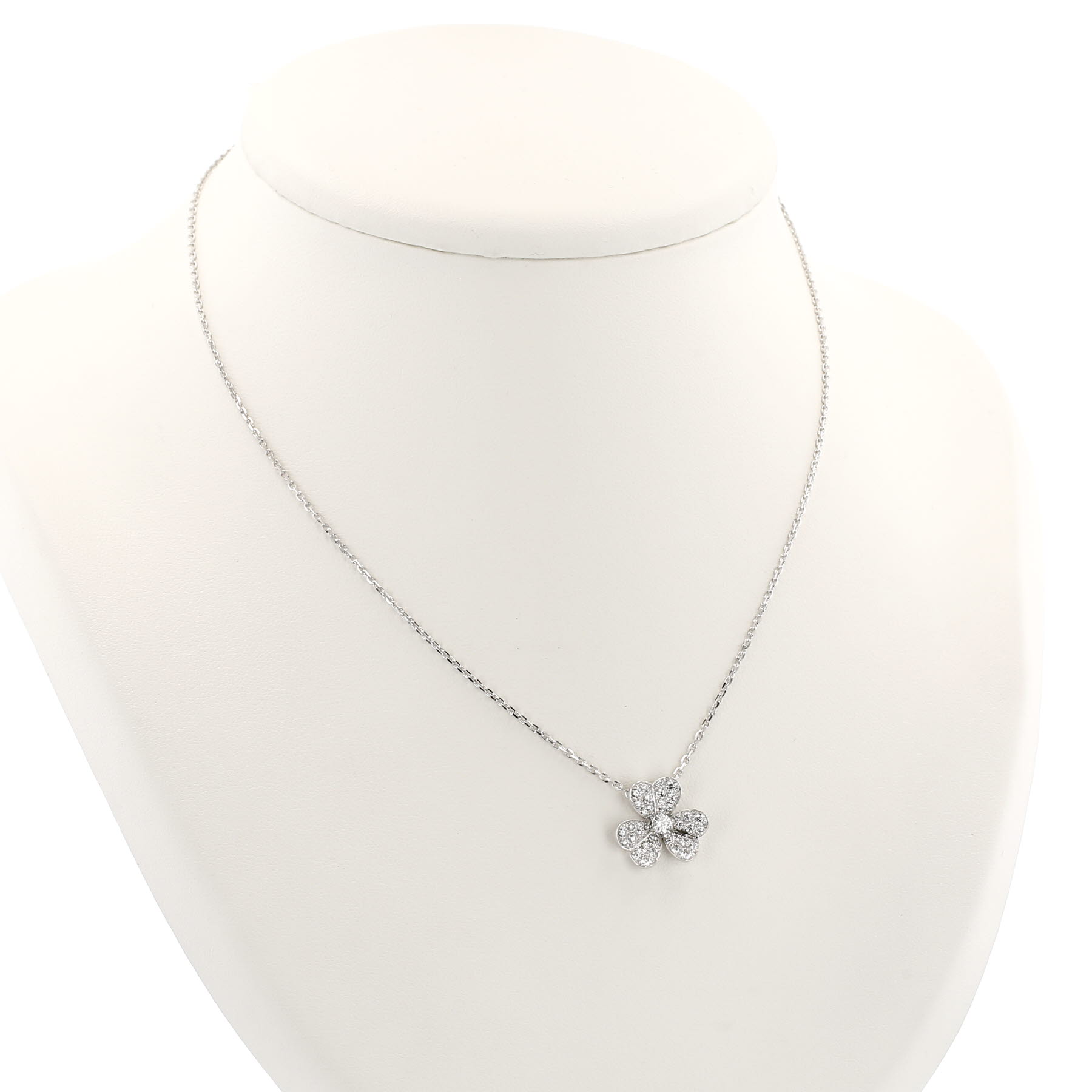 Collana Van Cleef 
Arpels Frivole modello piccolo in oro bianco e diamanti