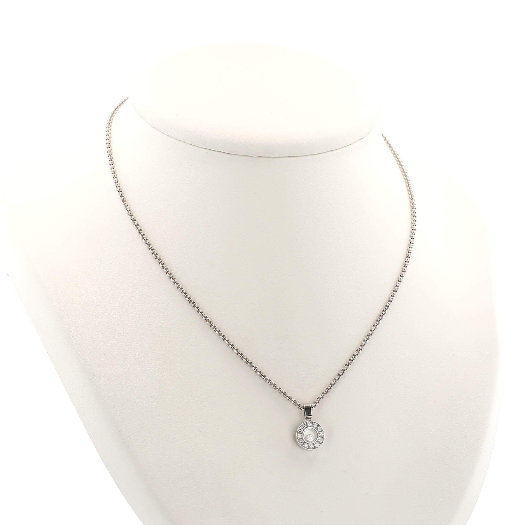 Chopard Happy Diamonds Icon necklace in white gold and diamonds