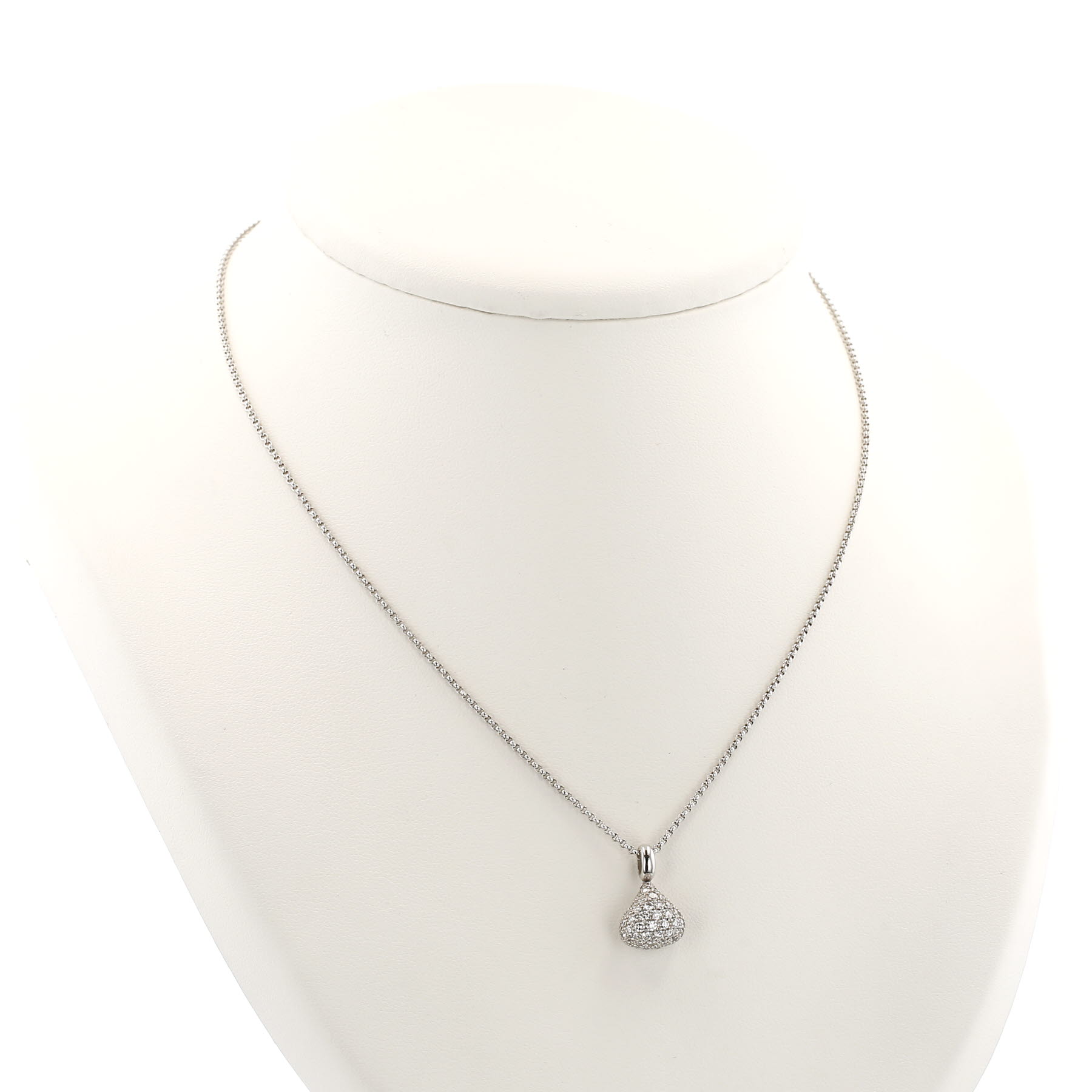 Pendentif Chopard  en or blanc et diamants