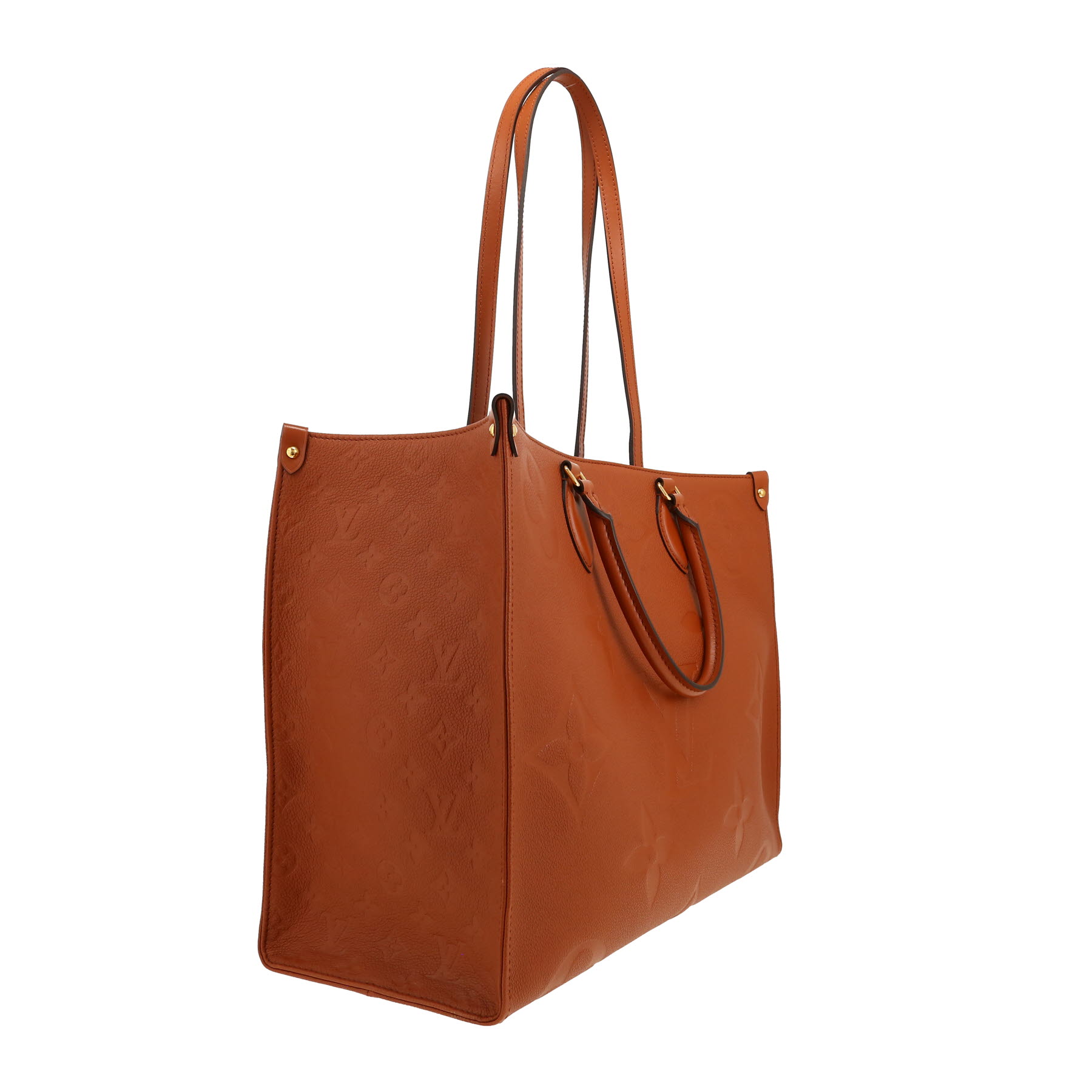 Louis Vuitton  Onthego large model  shopping bag  in brown empreinte monogram leather
