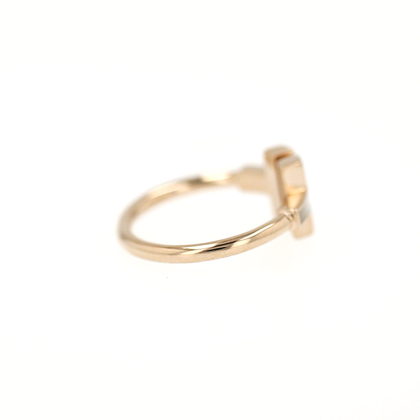 Bague Tiffany 
Co Tiffany T en or jaune et nacre