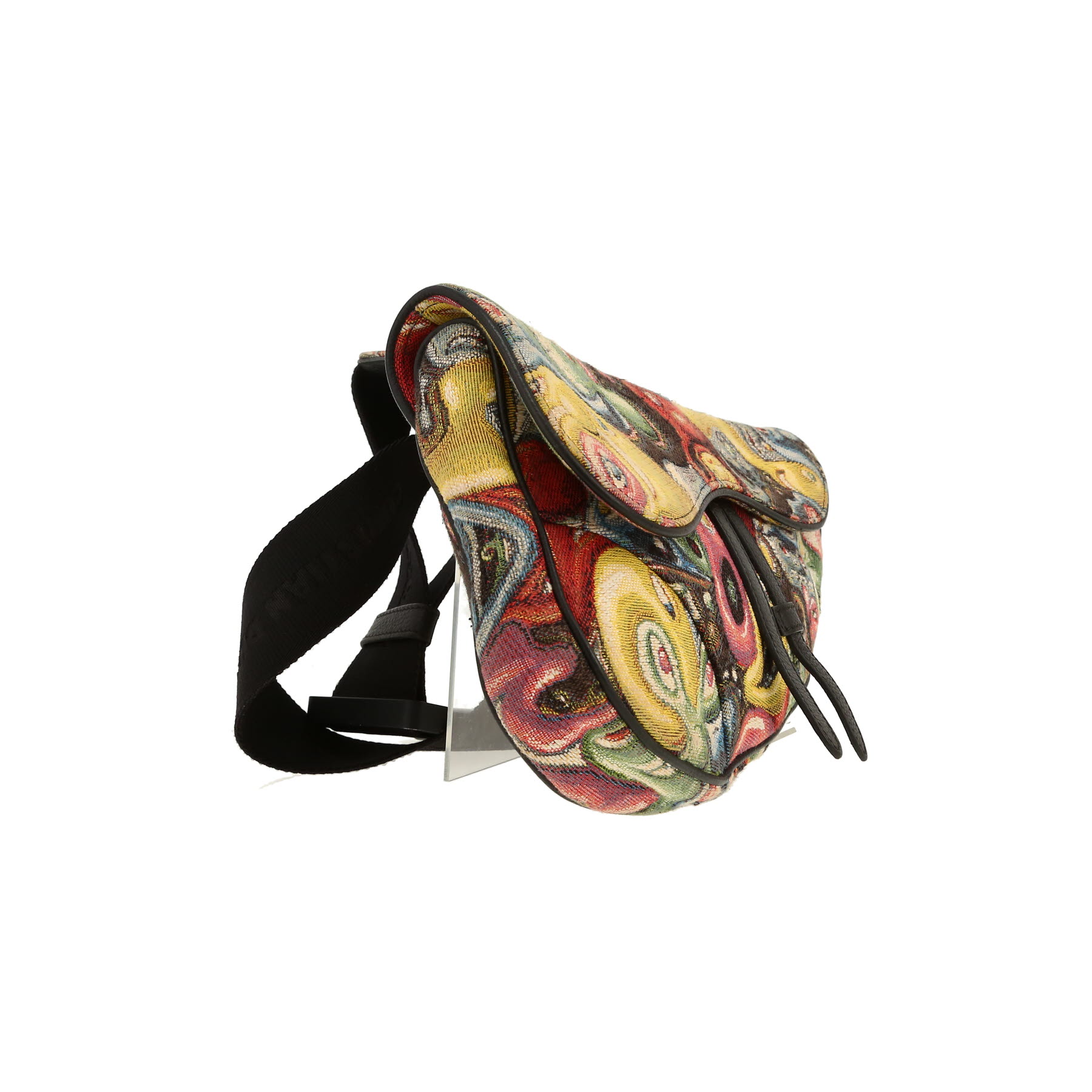 Dior  Saddle shoulder bag  in multicolor canvas