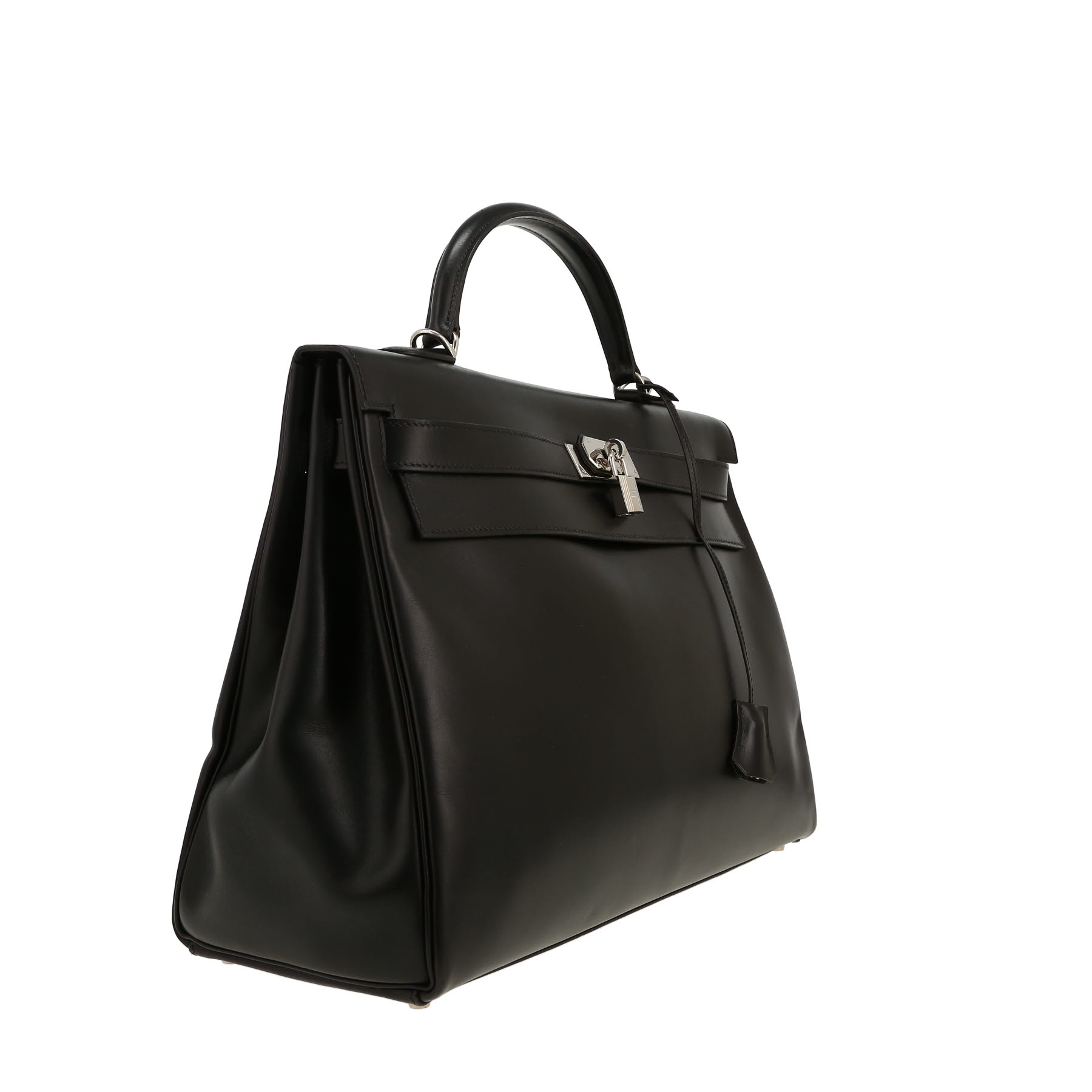 Hermès  Kelly 40 cm handbag  in black box leather