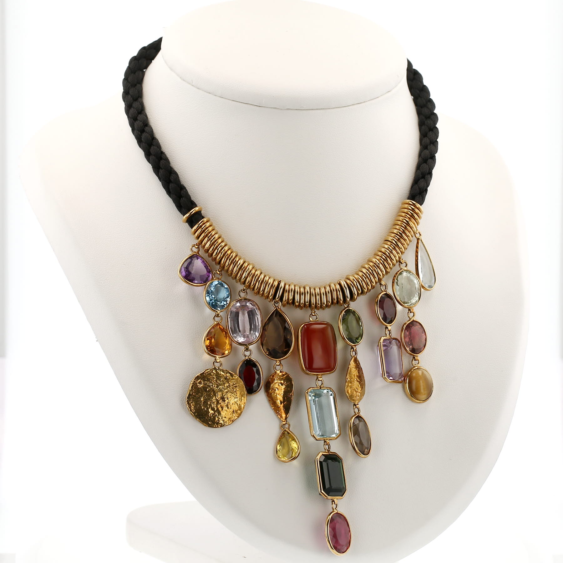 H. Stern  necklace in yellow gold and colored stones