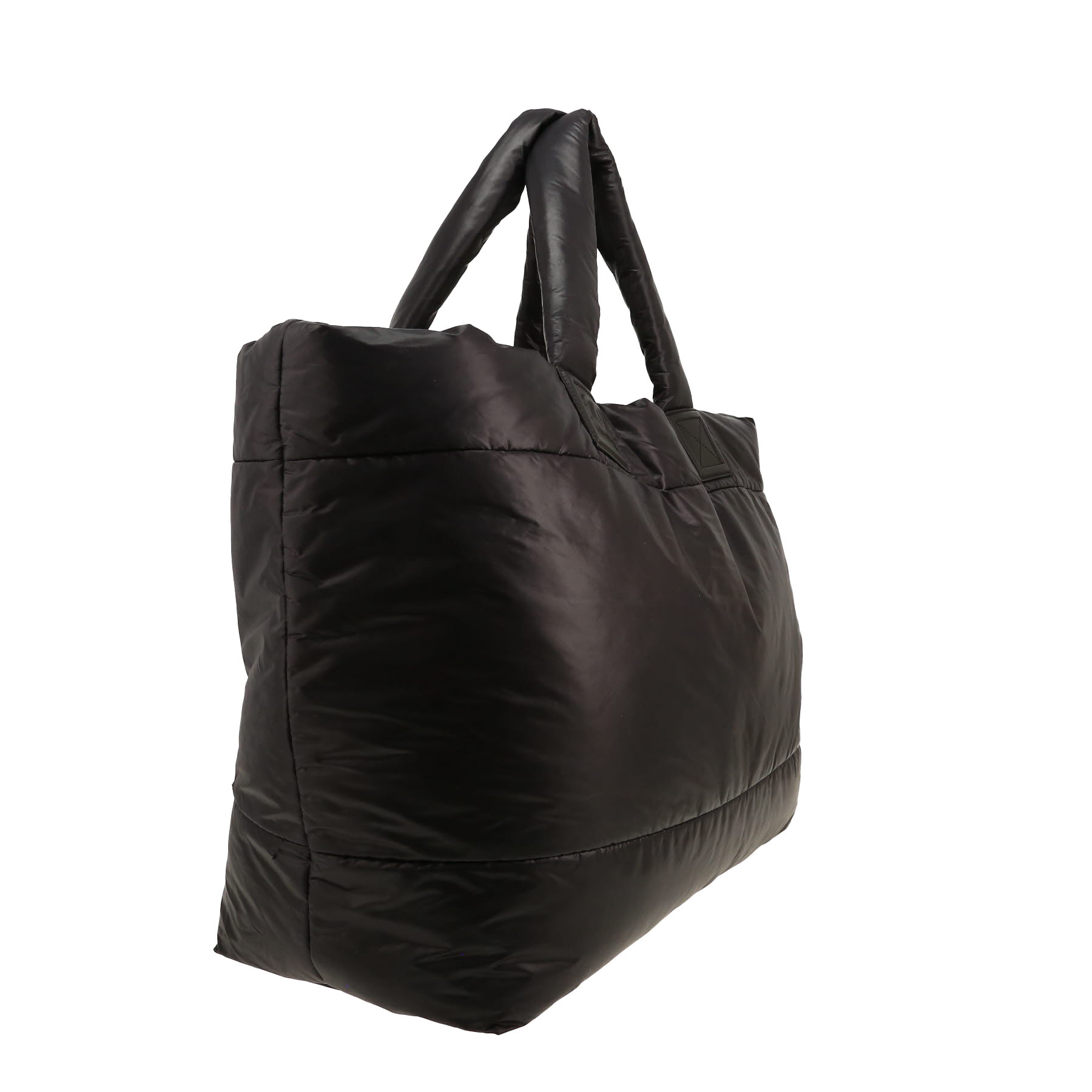 Chanel  Coco Cocoon bag worn on the shoulder or carried in the hand  in black quilted canvas