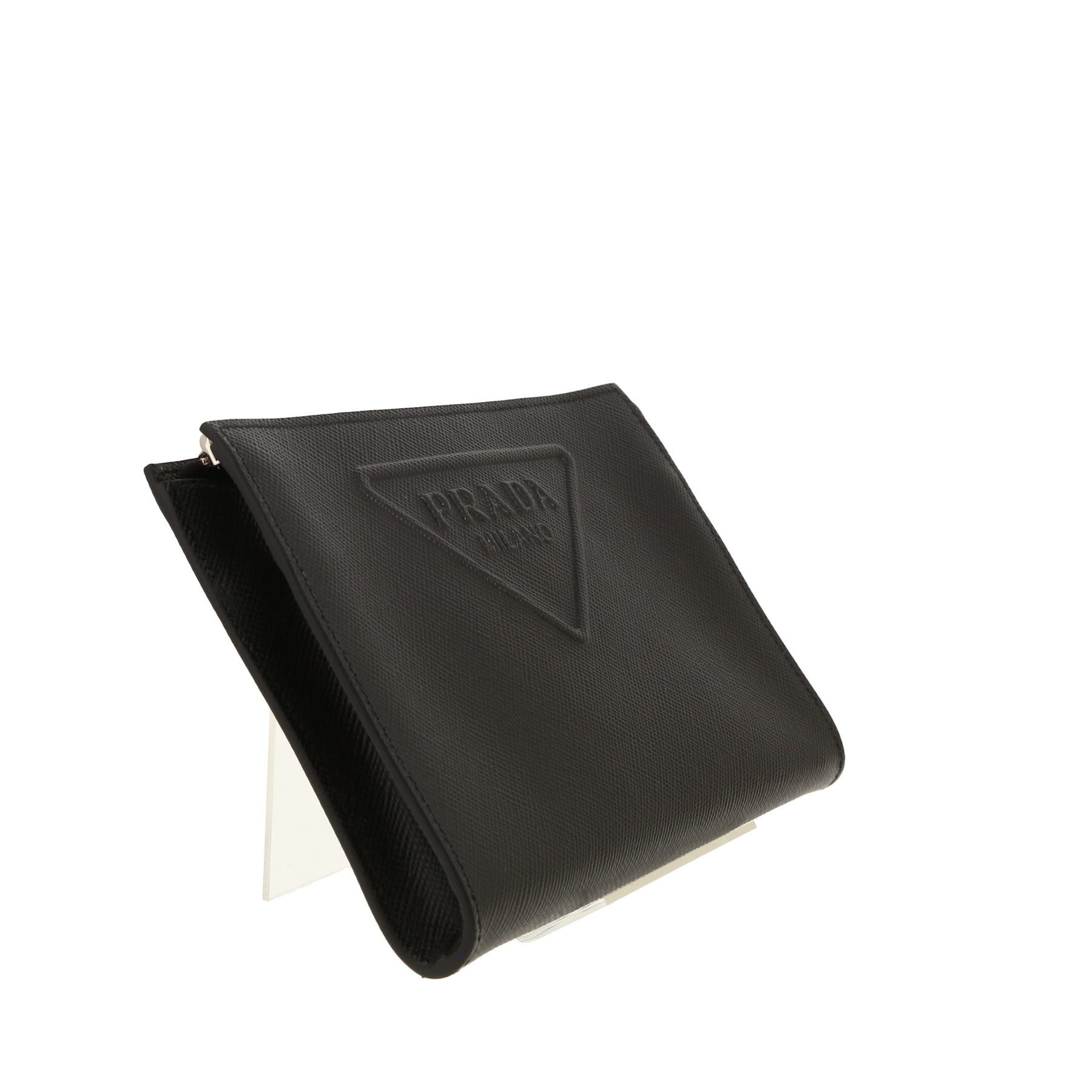 Borsa a tracolla Prada   in pelle saffiano nera