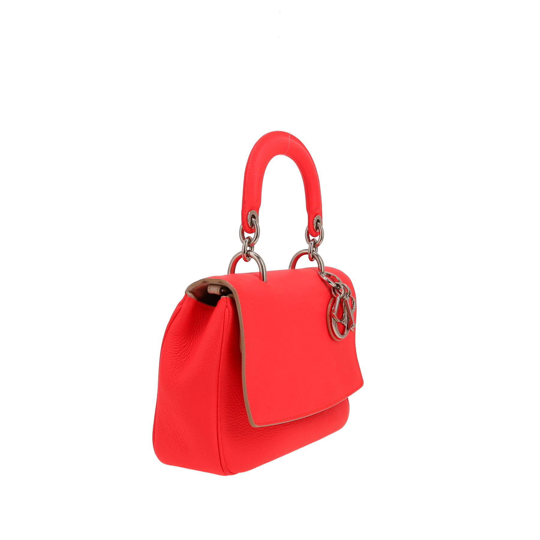 Sac bandoulière Dior  Be Dior en cuir grainé rose