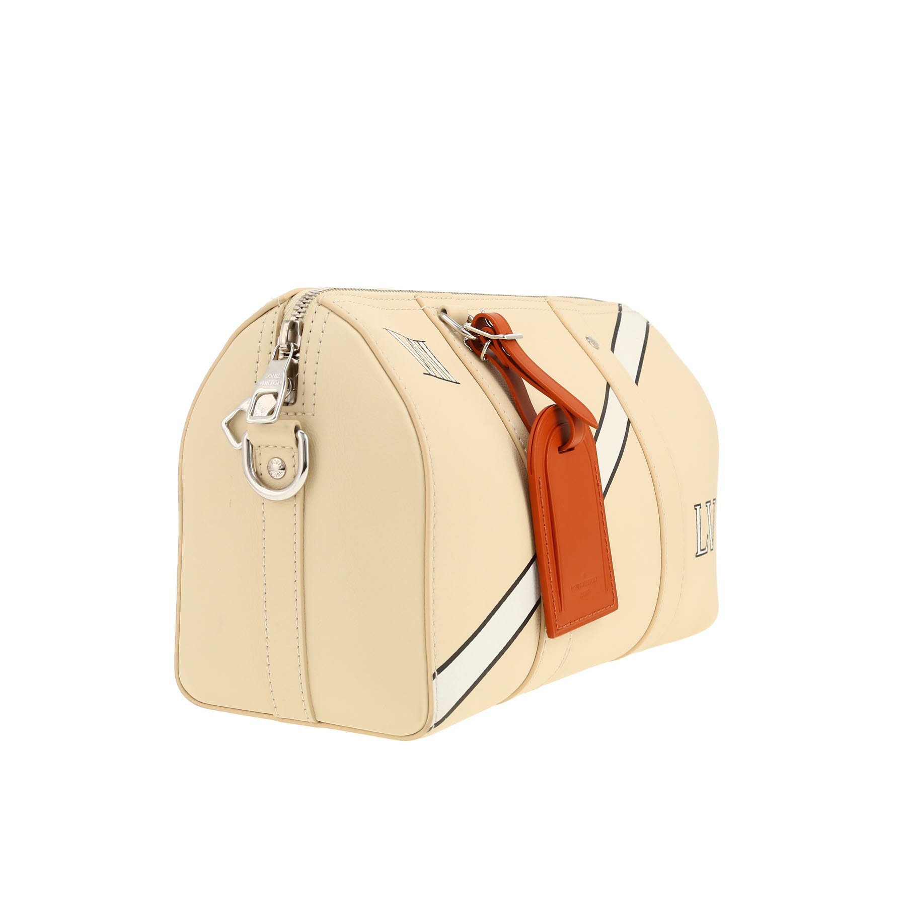 Louis Vuitton  City Keepall shoulder bag  in beige leather