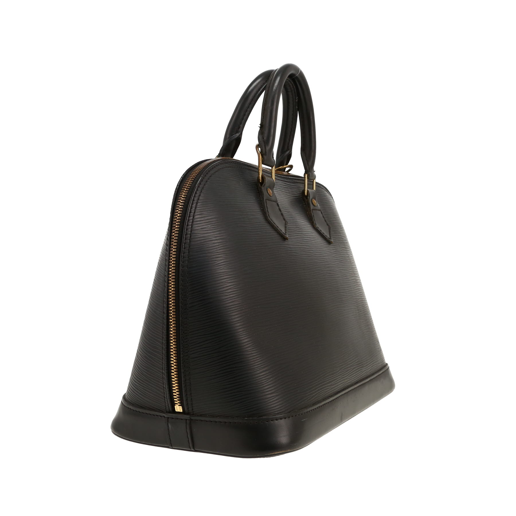 Louis Vuitton  Alma handbag  in black epi leather
