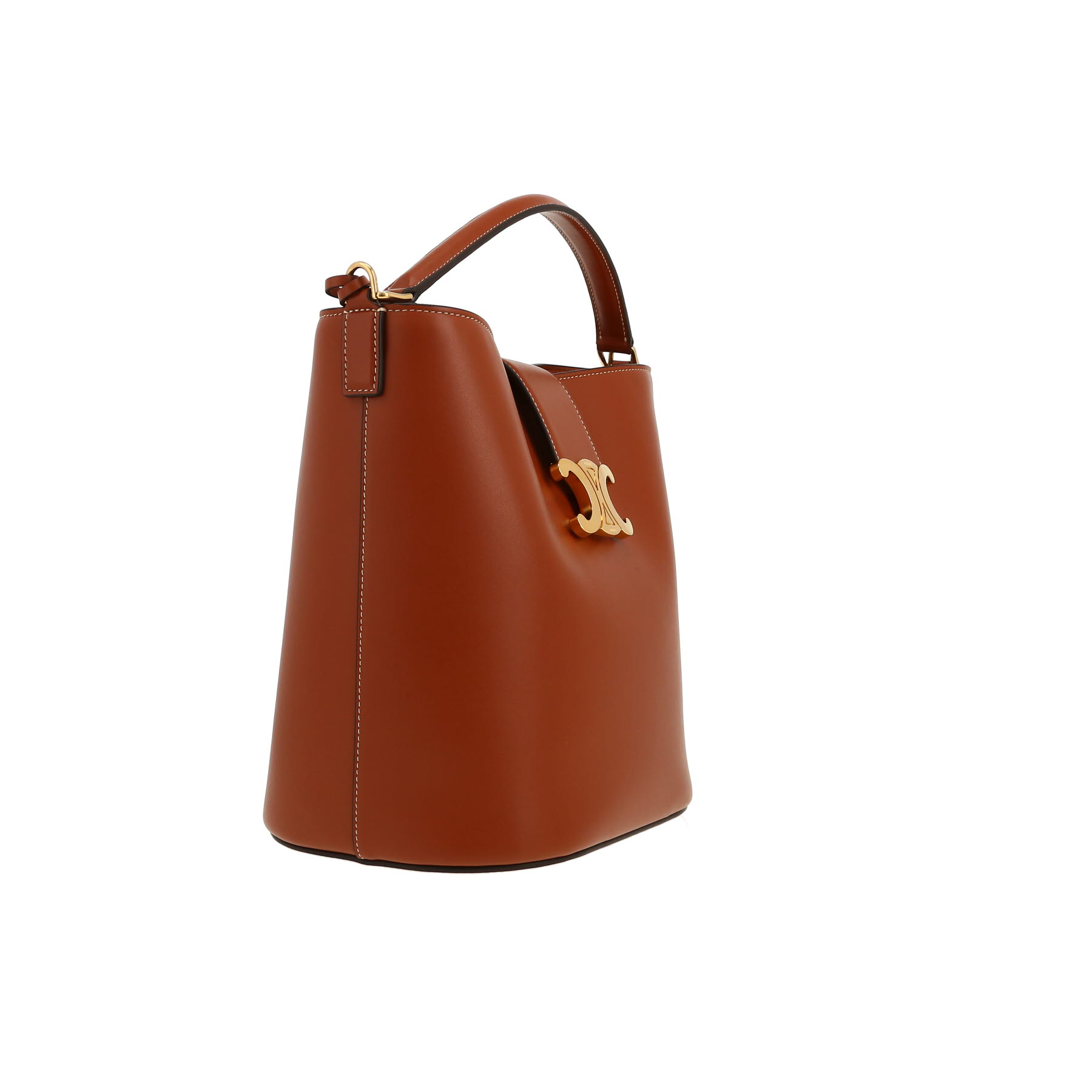 Borsa a tracolla Celine  Louise in pelle marrone