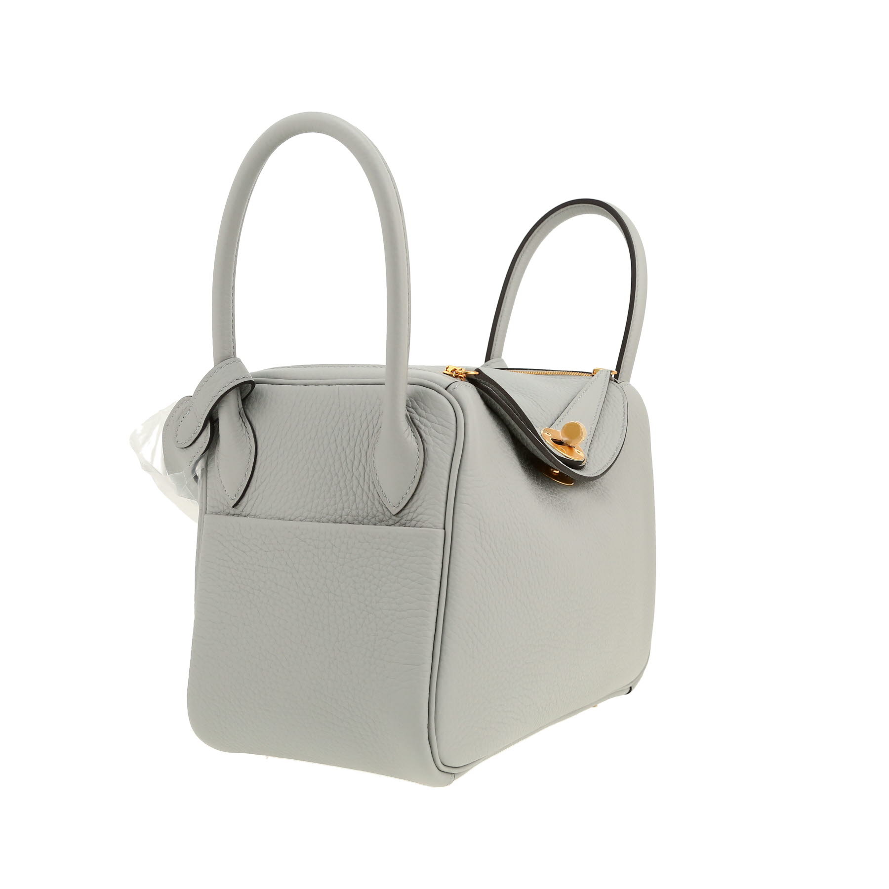 Hermès  Lindy 26 cm handbag  in Bleu Lin leather taurillon clémence