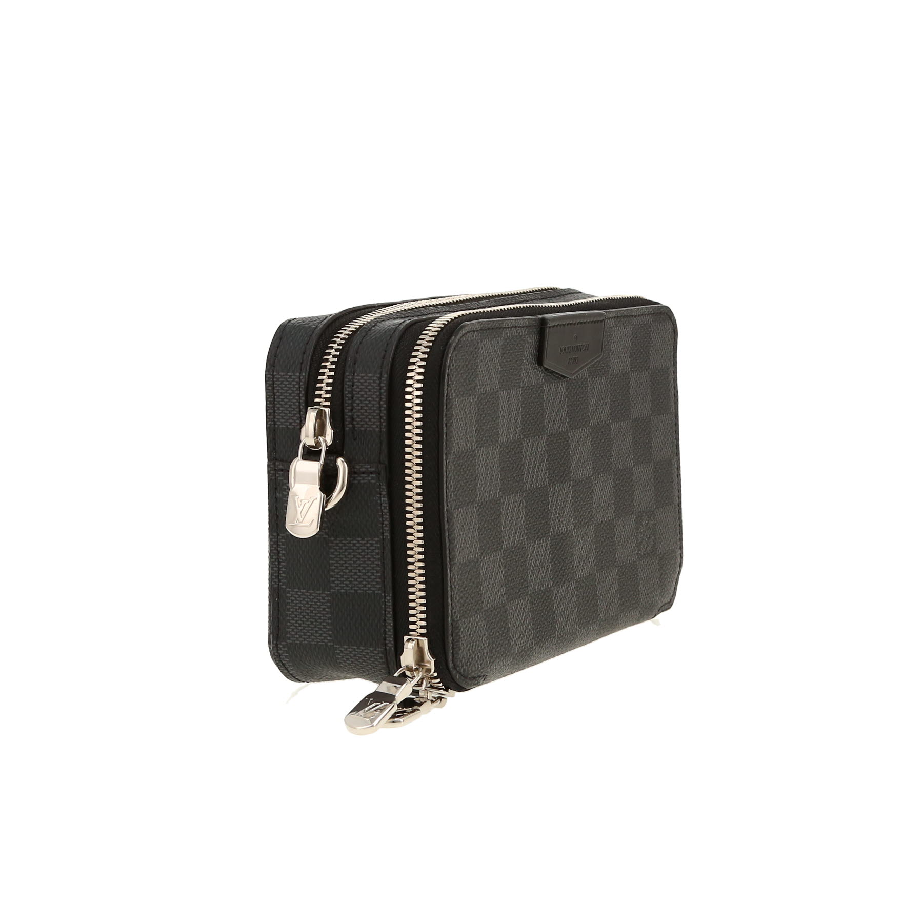 Bolso bandolera Louis Vuitton  Alpha Wearable en lona a cuadros gris Graphite