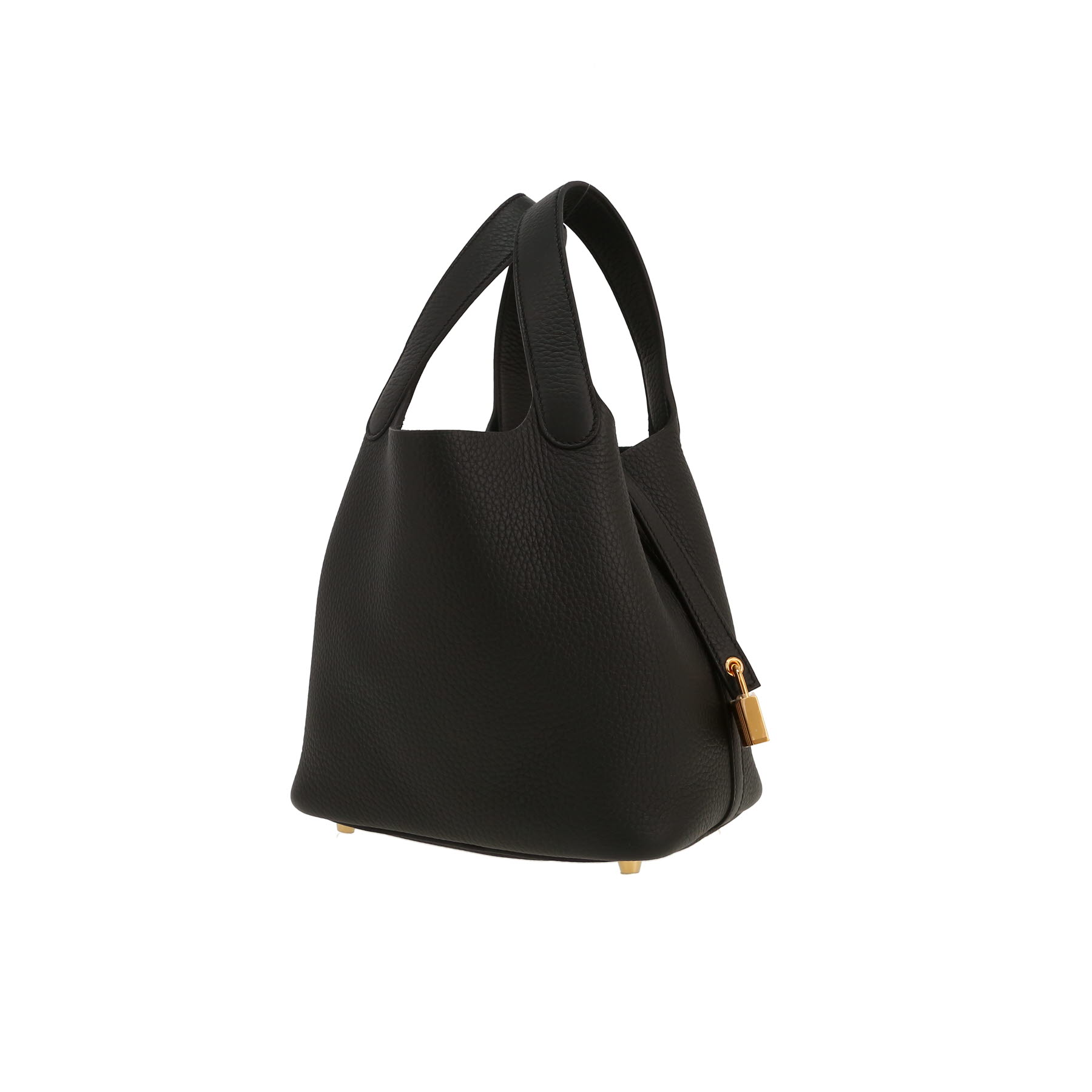 Sac à main Hermès  Picotin 18 cm en cuir togo noir