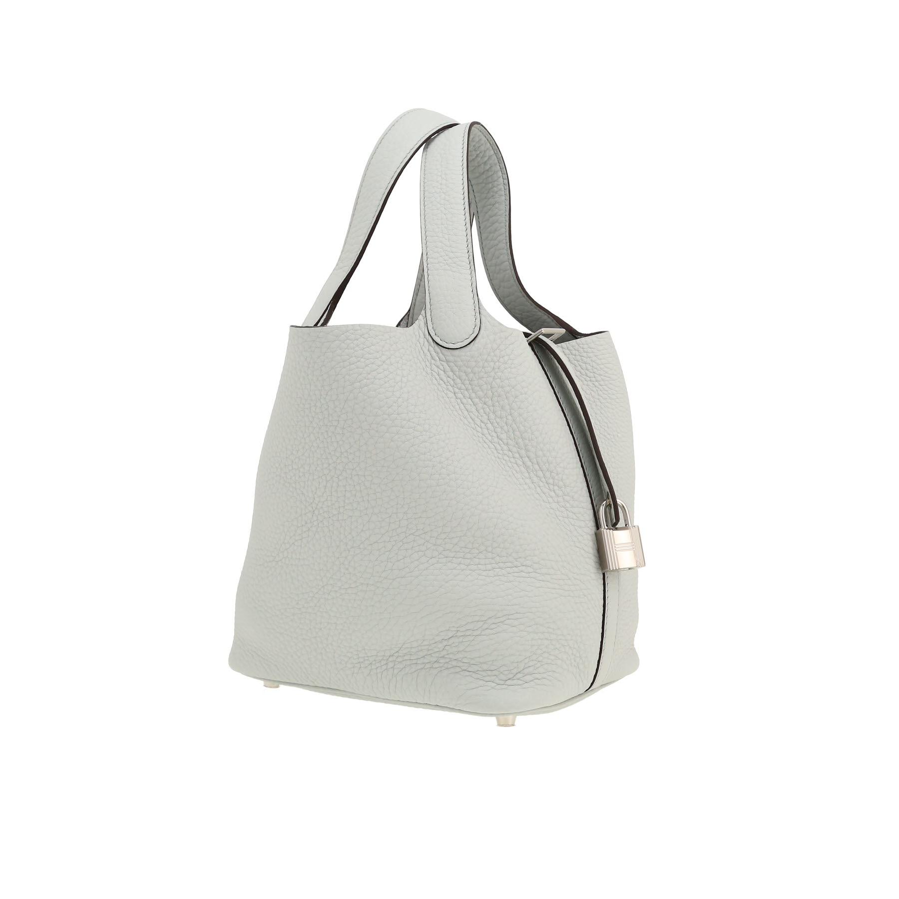 Hermès  Picotin 18 cm handbag  in Bleu Lin leather taurillon clémence