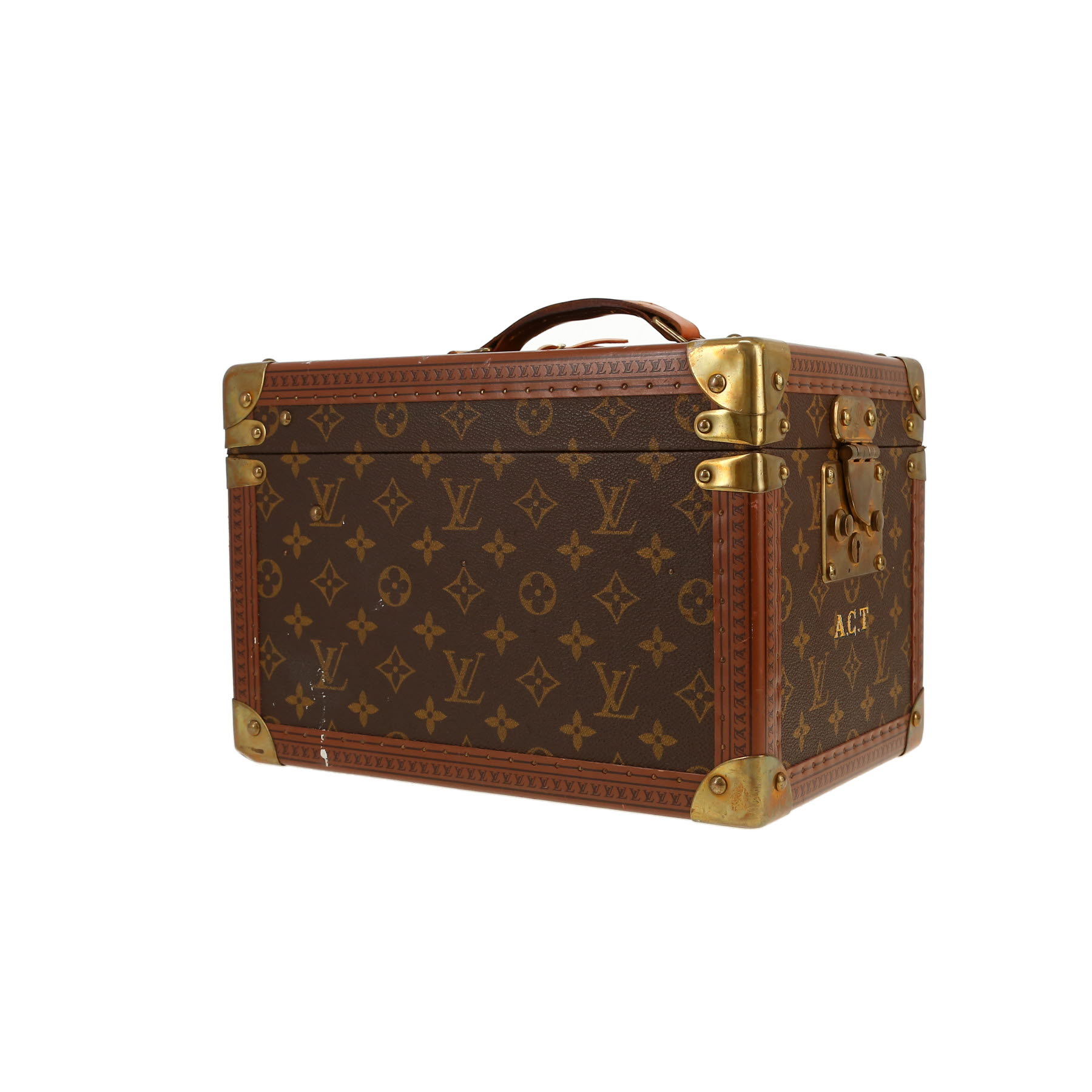 Louis Vuitton  Boîte à flacons vanity case  monogram canvas  and brown leather