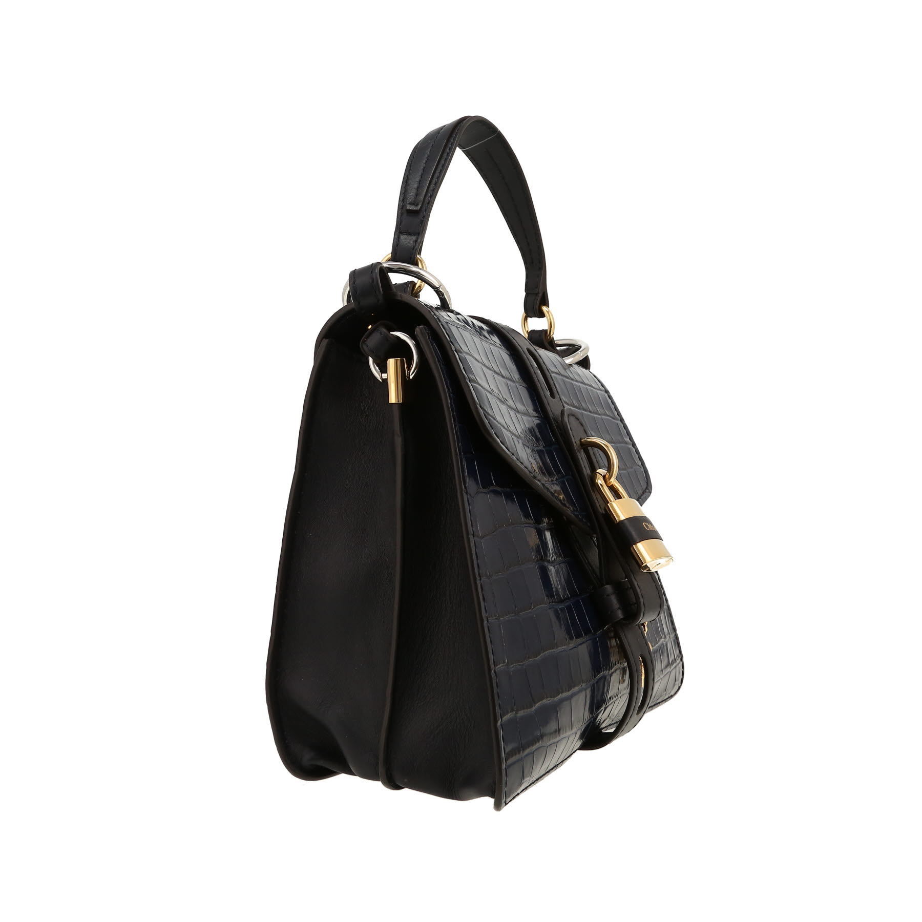 Chloé  Aby shoulder bag  in navy blue leather