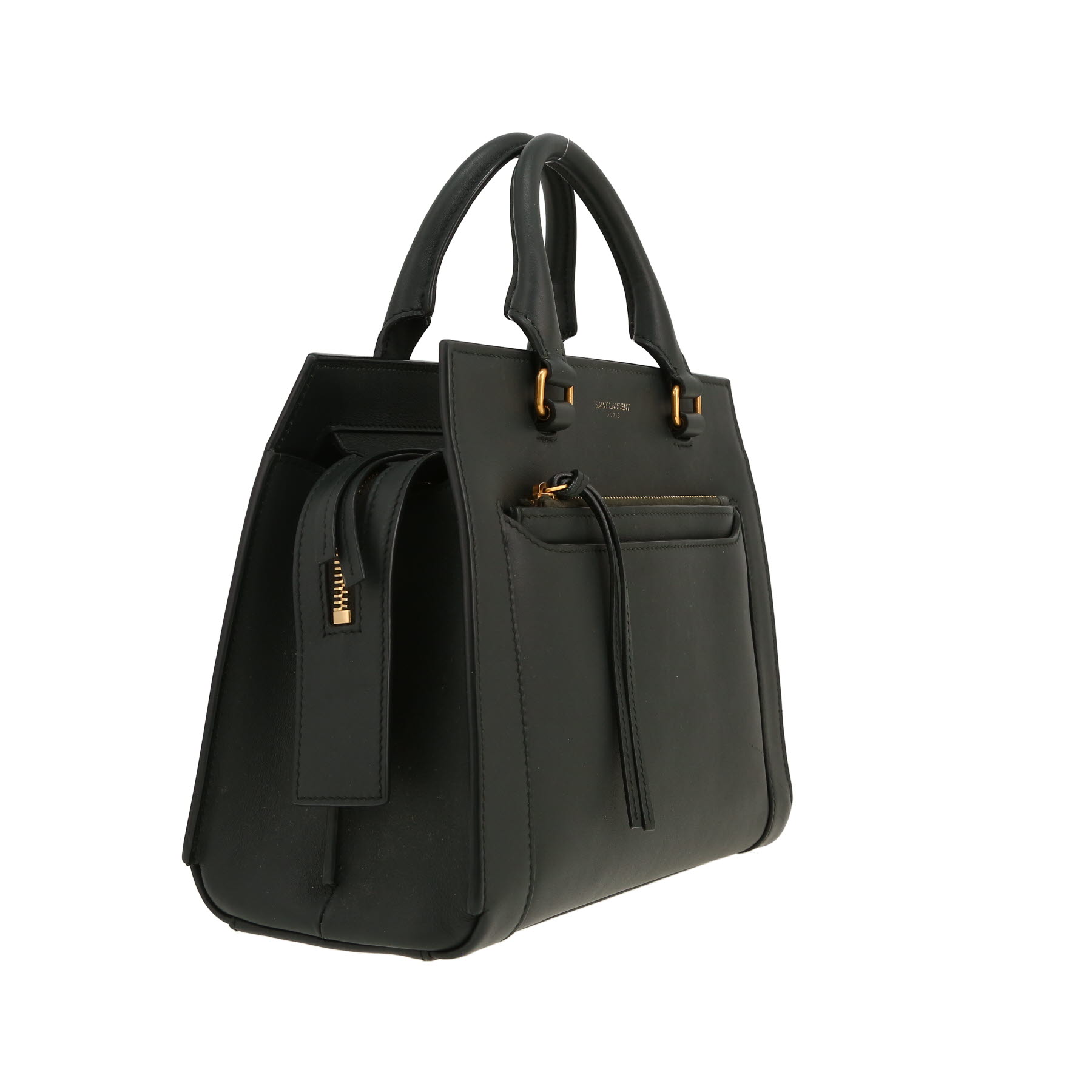 Saint Laurent  East Side handbag  in khaki smooth leather