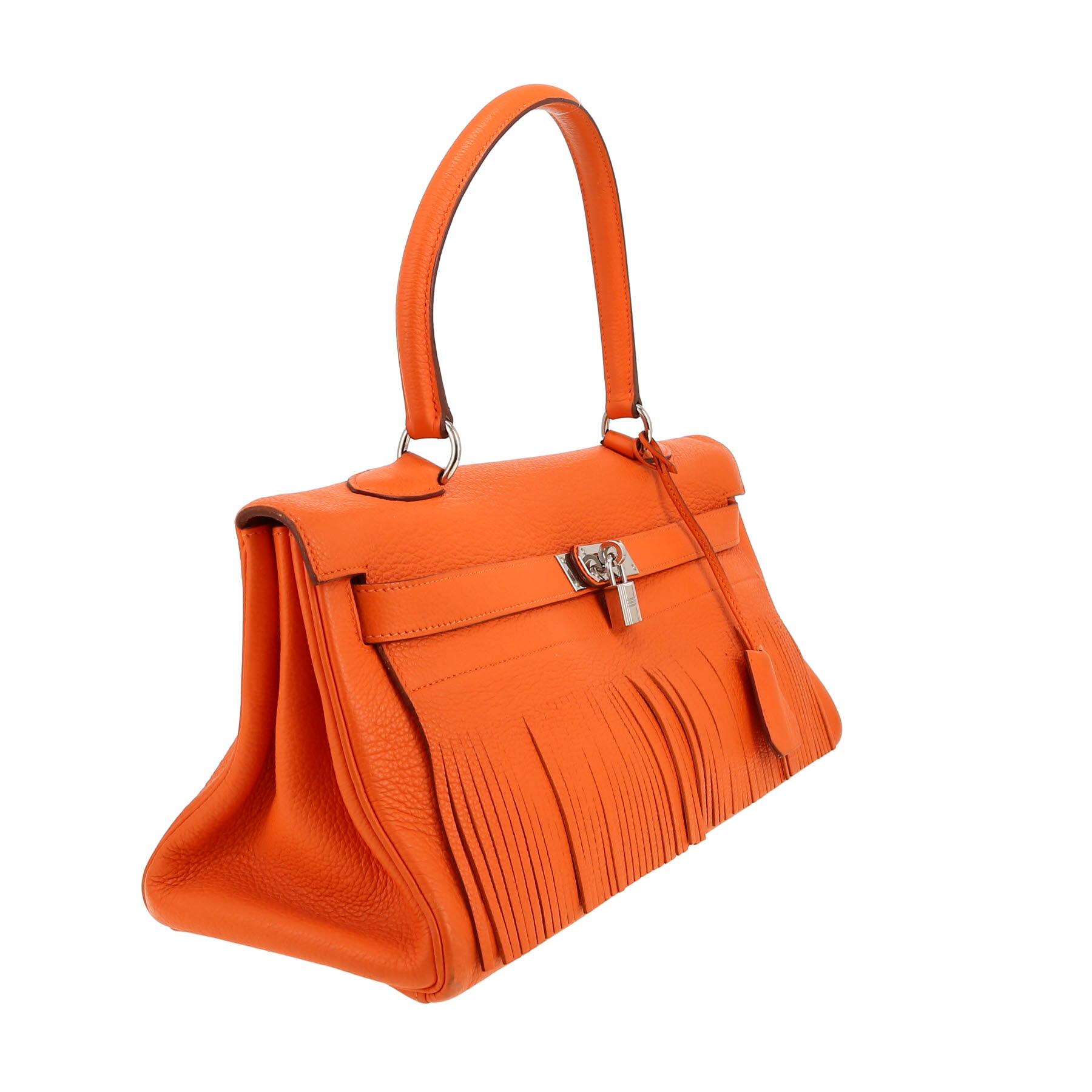 Hermès  Kelly Shoulder handbag  in orange togo leather