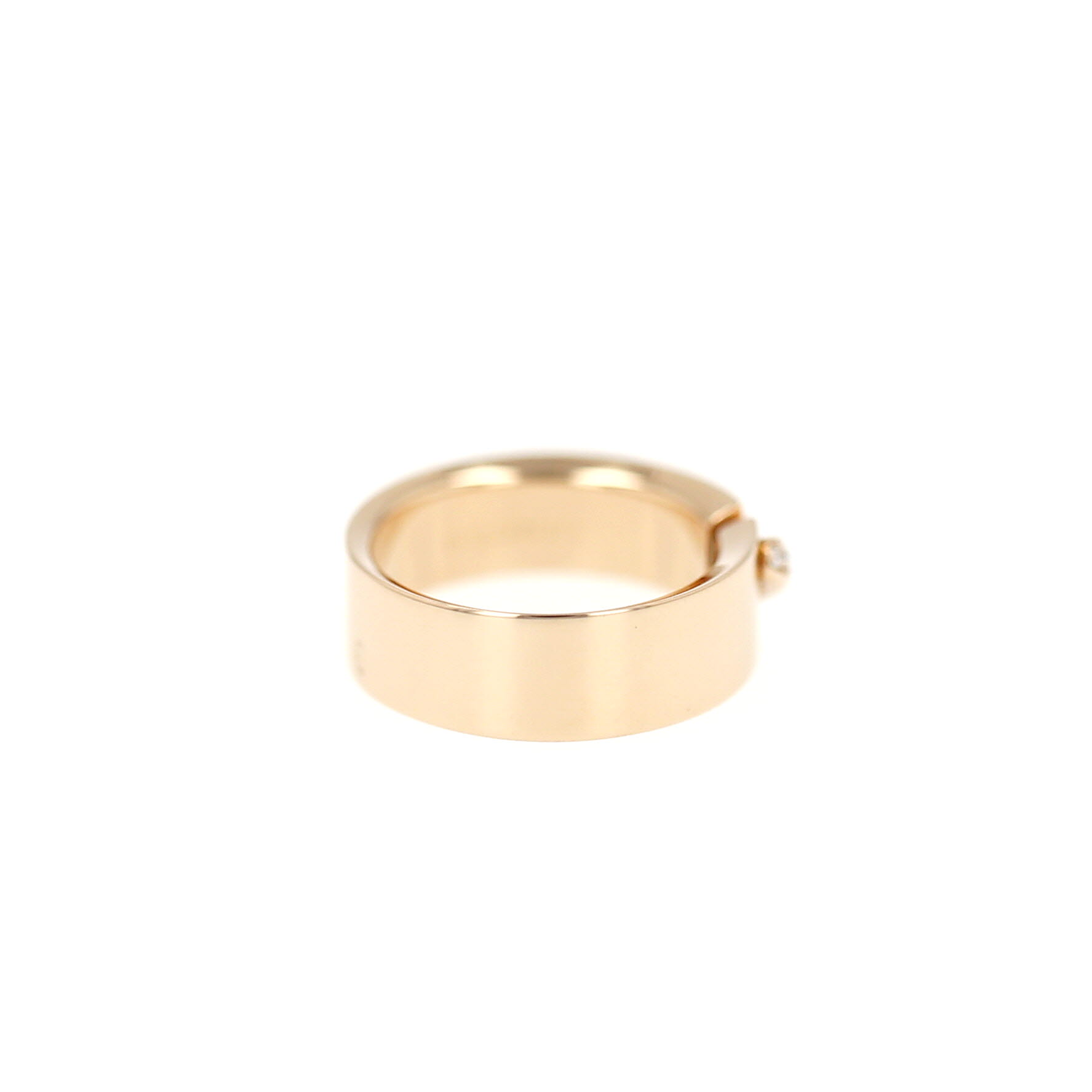Chaumet Lien medium model ring in pink gold and diamonds