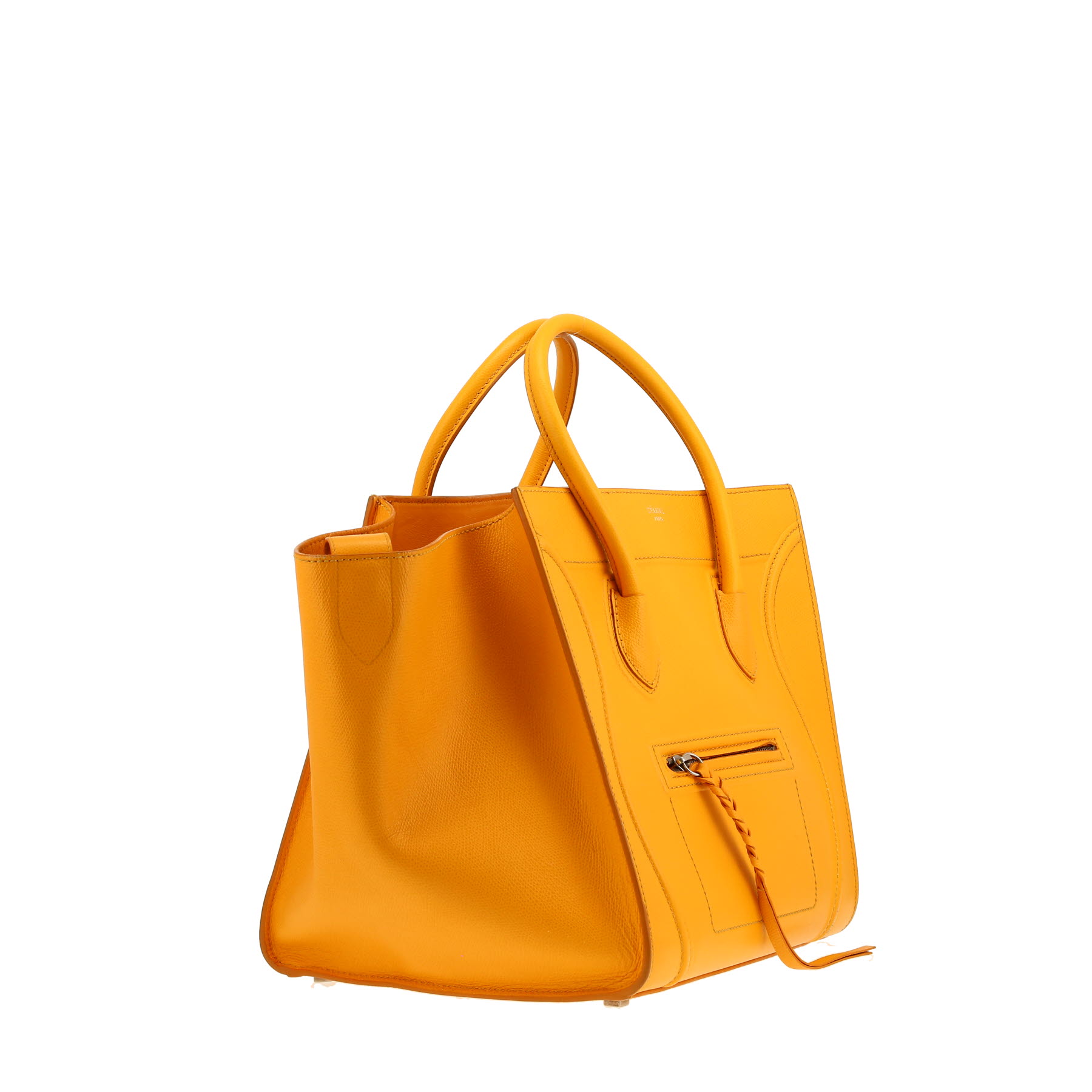 Borsa Celine  Luggage in pelle gialla