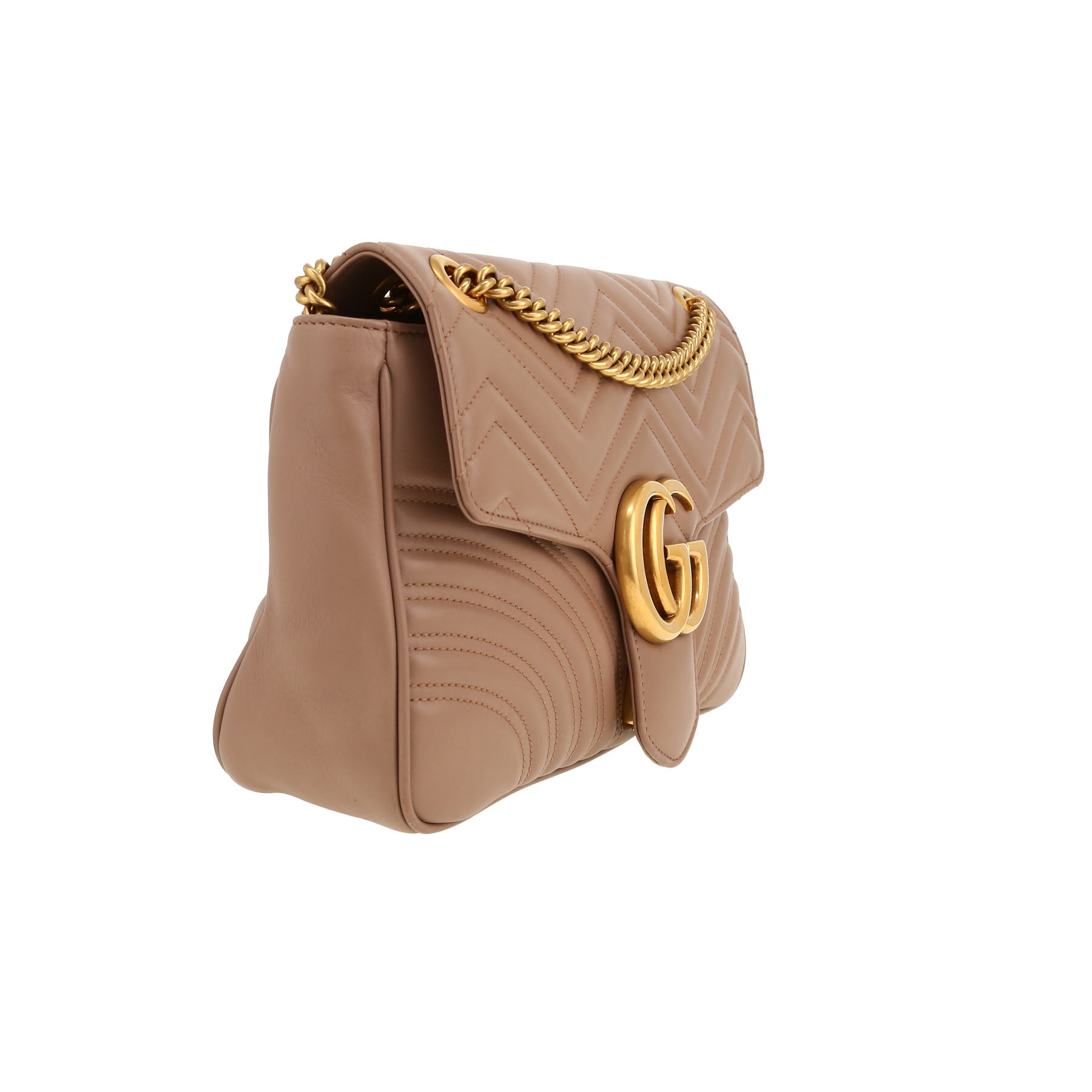 Borsa Gucci  GG Marmont in pelle trapuntata beige