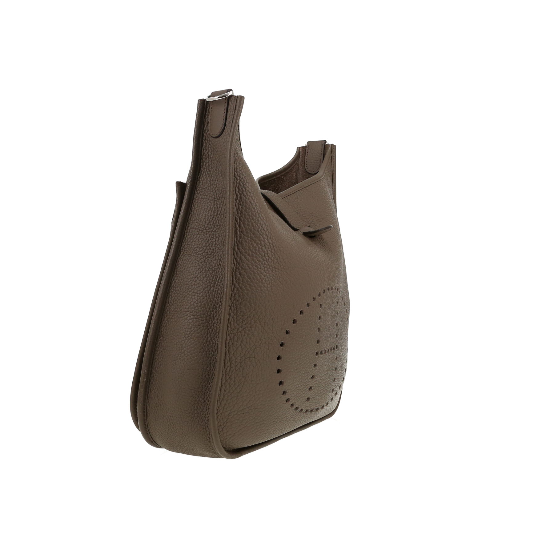 Hermès  Evelyne III shoulder bag  in grey togo leather
