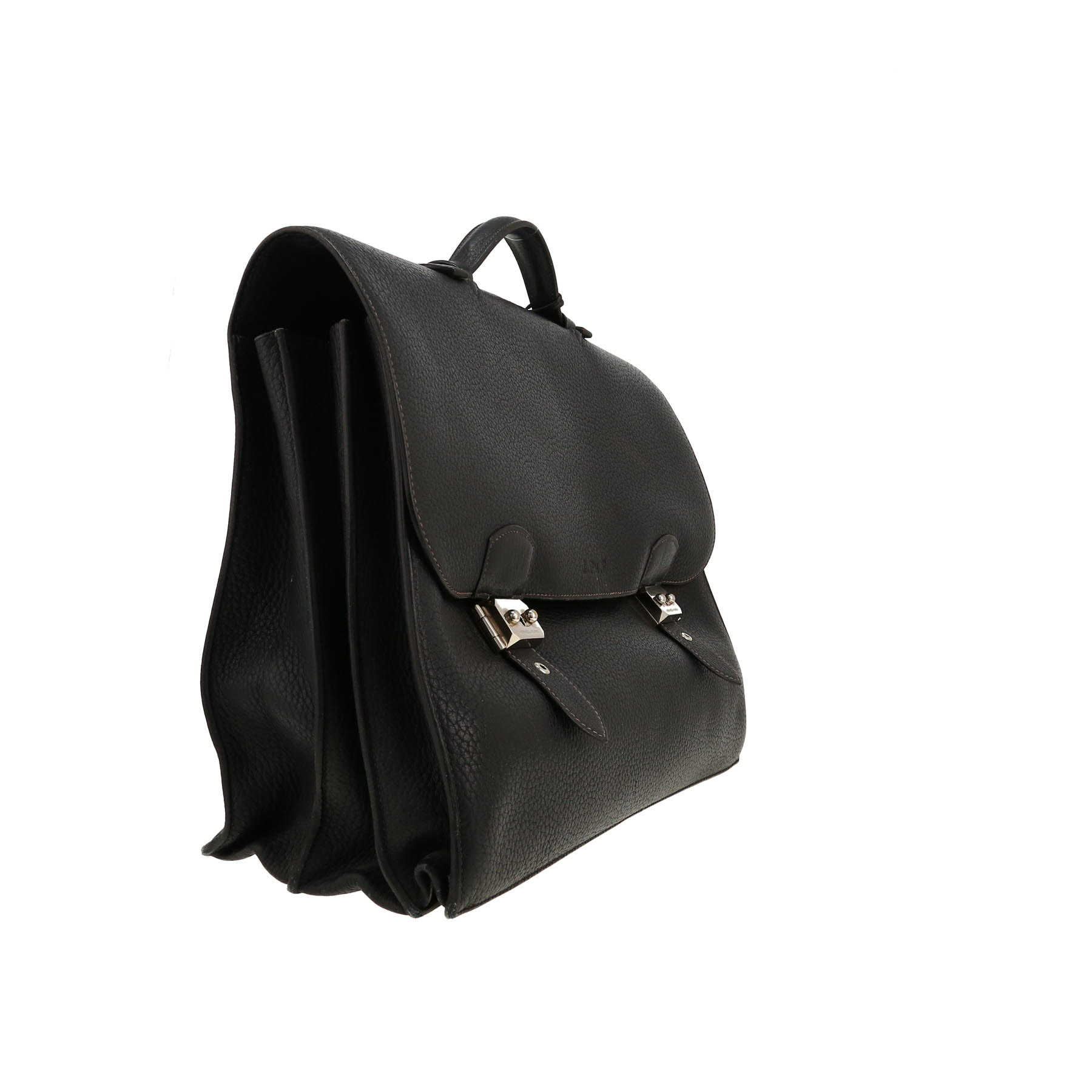 Hermès  Sac à dépêches briefcase  in black togo leather