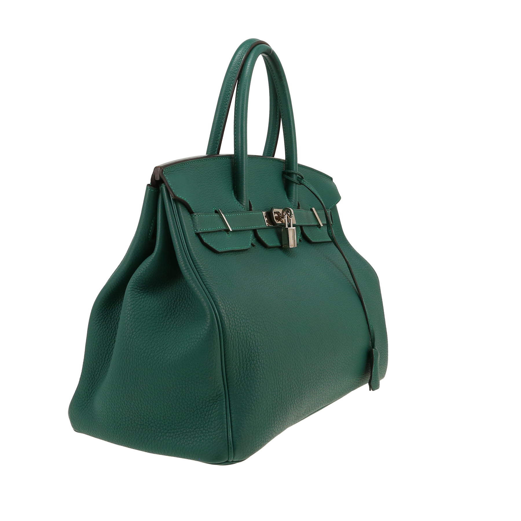 Hermès  Birkin 35 cm handbag  in malachite green togo leather