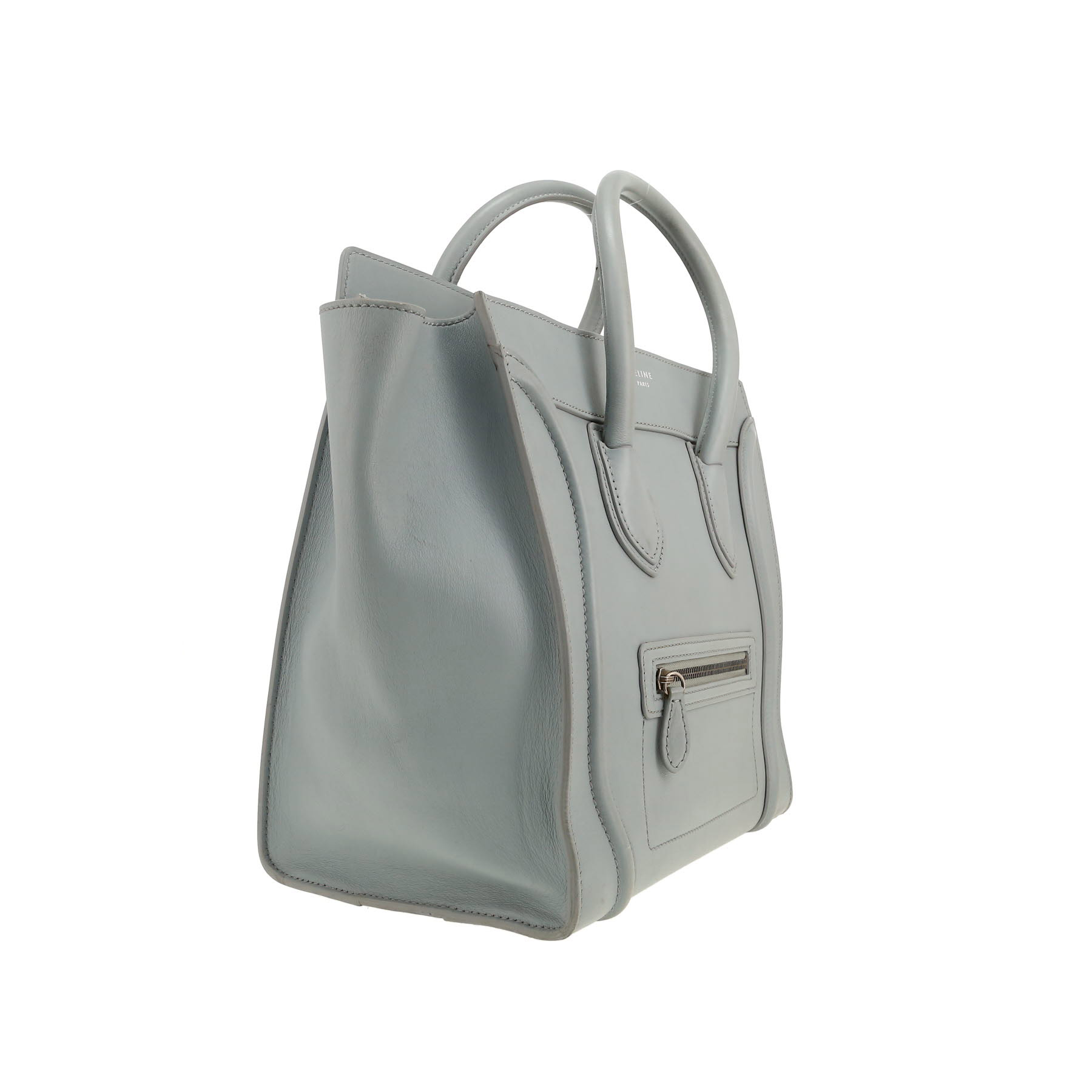 Celine  Luggage handbag  in light blue leather