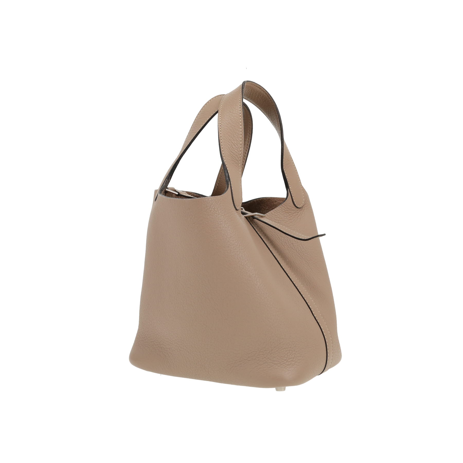 Hermès  Picotin 18 cm handbag  in tourterelle grey togo leather