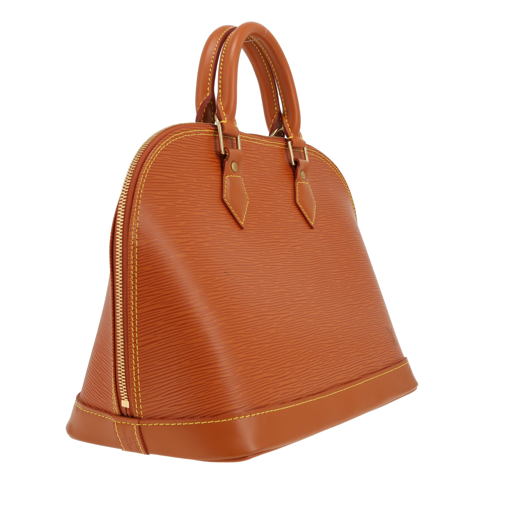 Bolso de mano Louis Vuitton  Alma en cuero Epi marrón