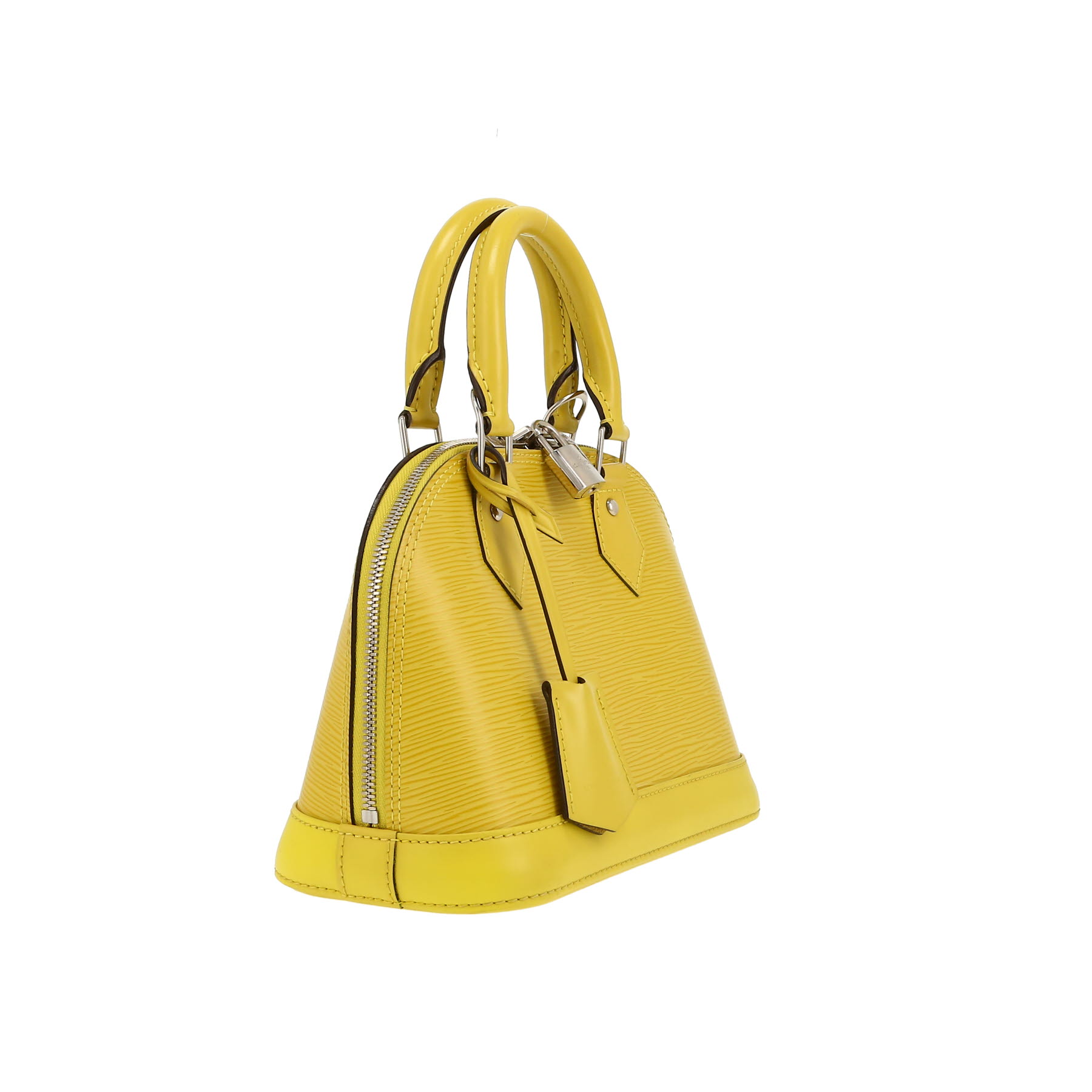 Louis Vuitton  Alma BB shoulder bag  in yellow epi leather