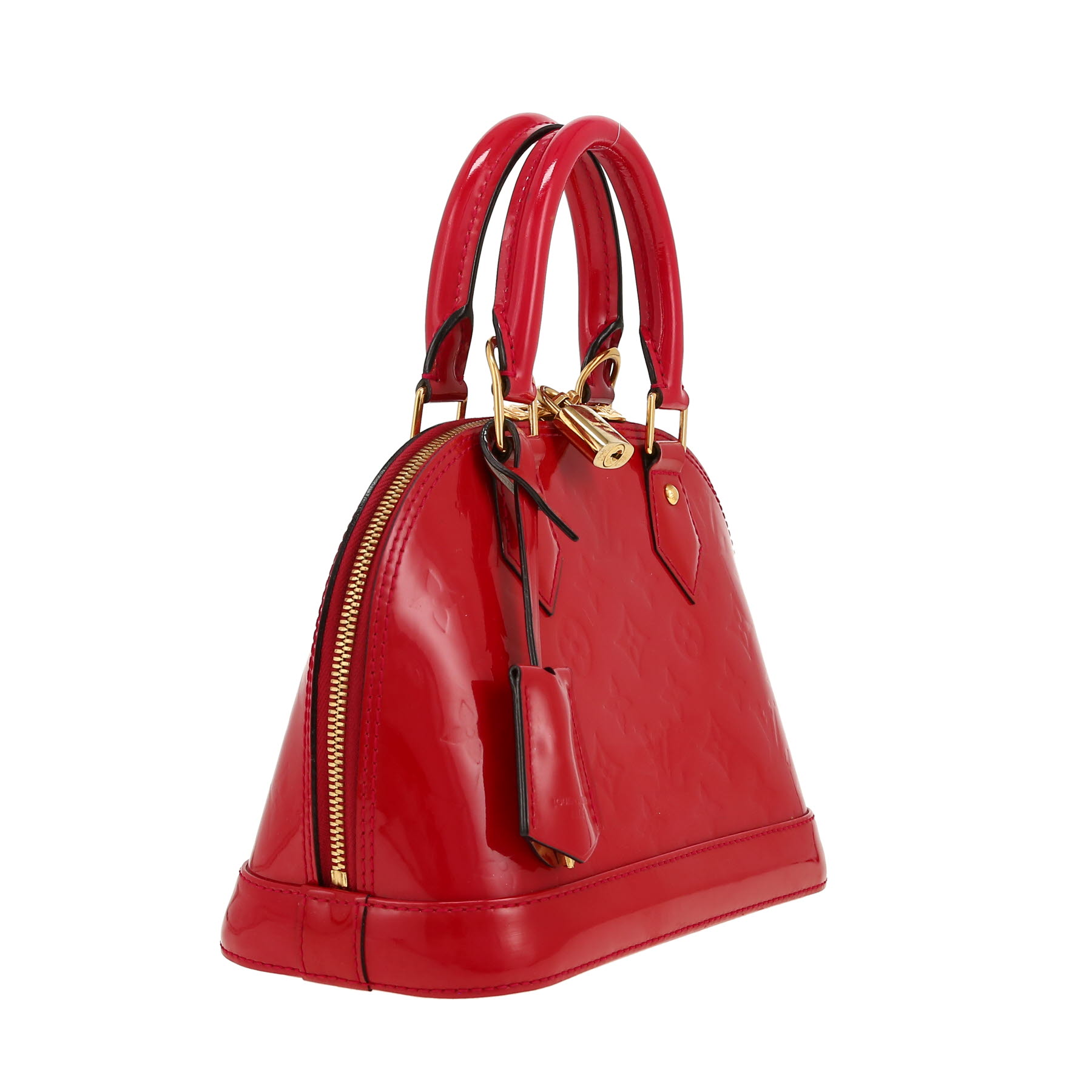 Louis Vuitton  Alma BB handbag  in pink monogram patent leather