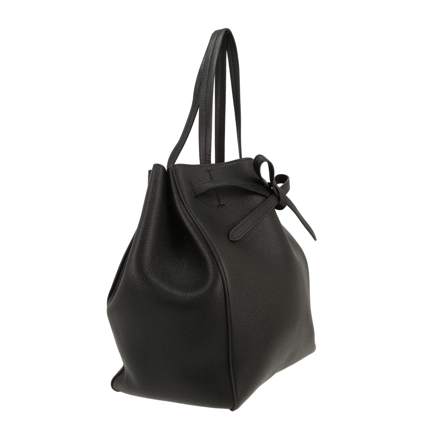 Sac cabas Celine  Cabas Phantom en cuir grainé noir