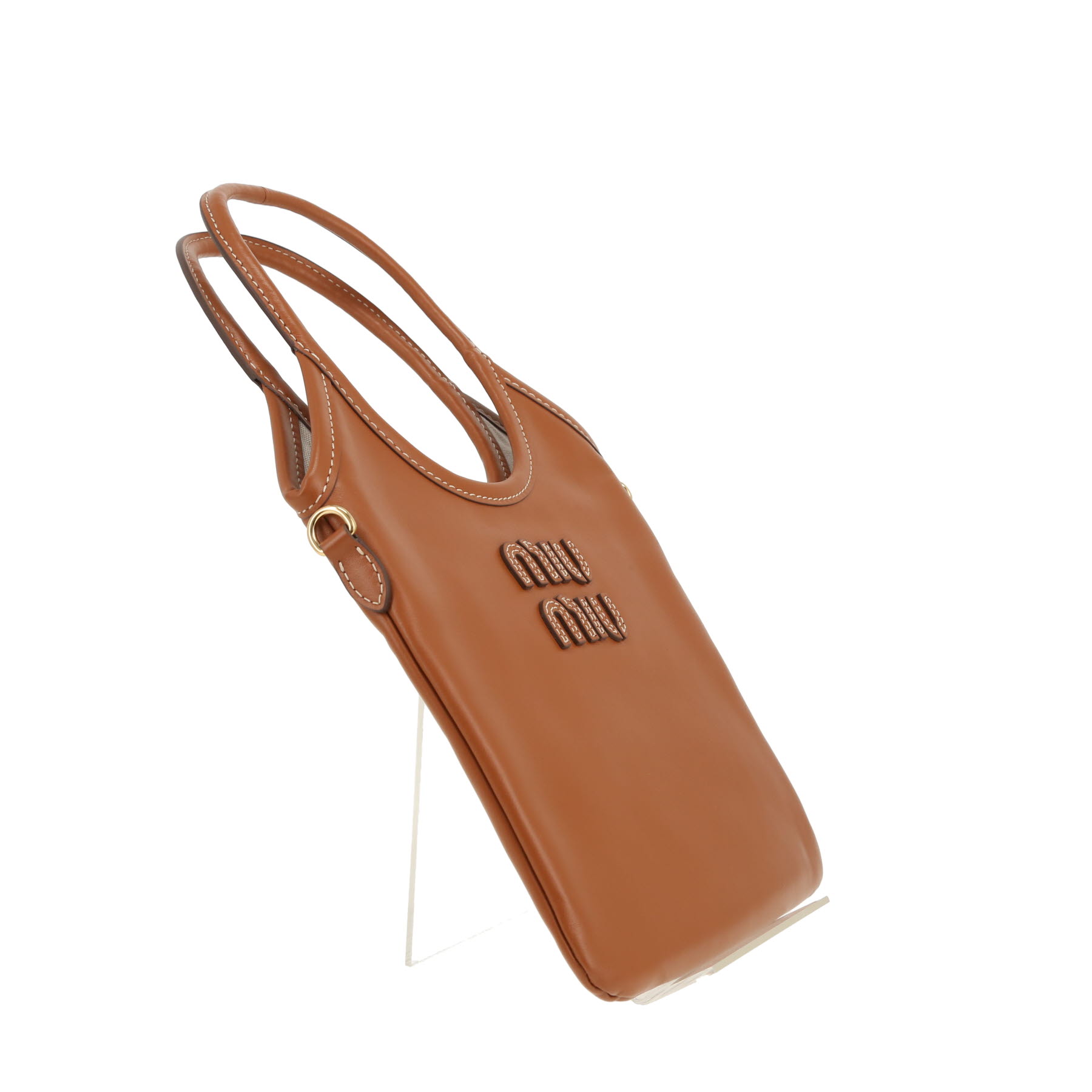 Miu Miu  Ivy handbag  in brown leather