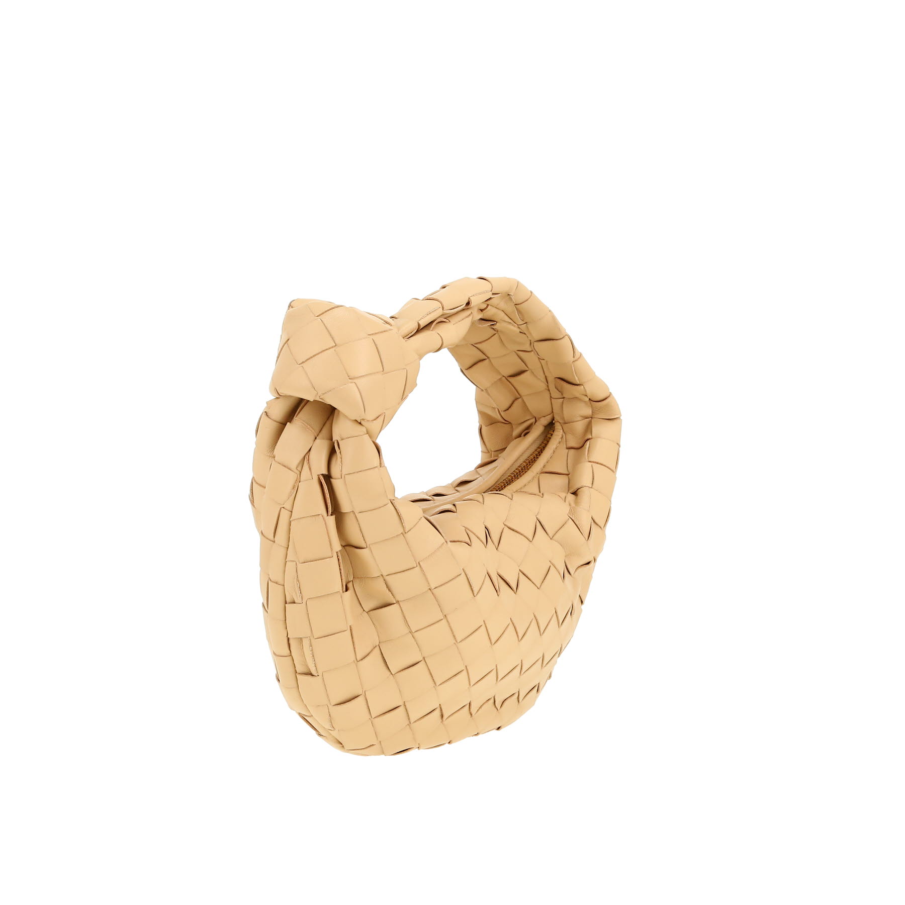 Bottega Veneta  Jodie handbag  in beige intrecciato leather