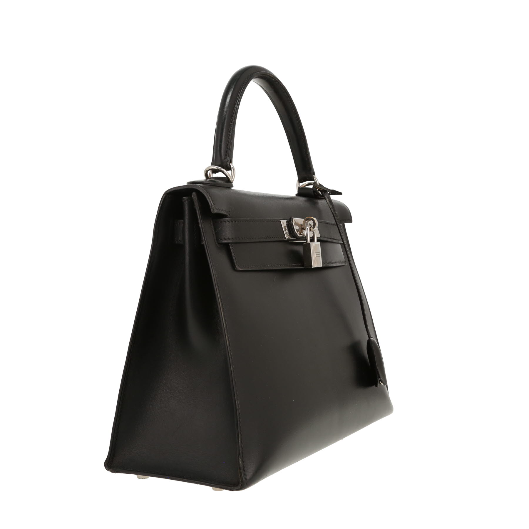 Sac à main Hermès  Kelly 28 cm en cuir box noir