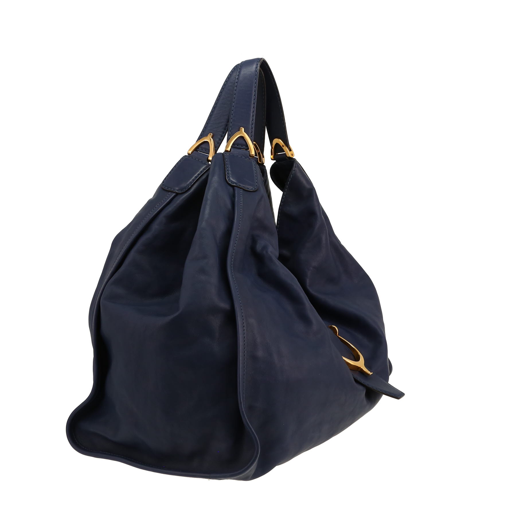 Gucci   handbag  in blue leather