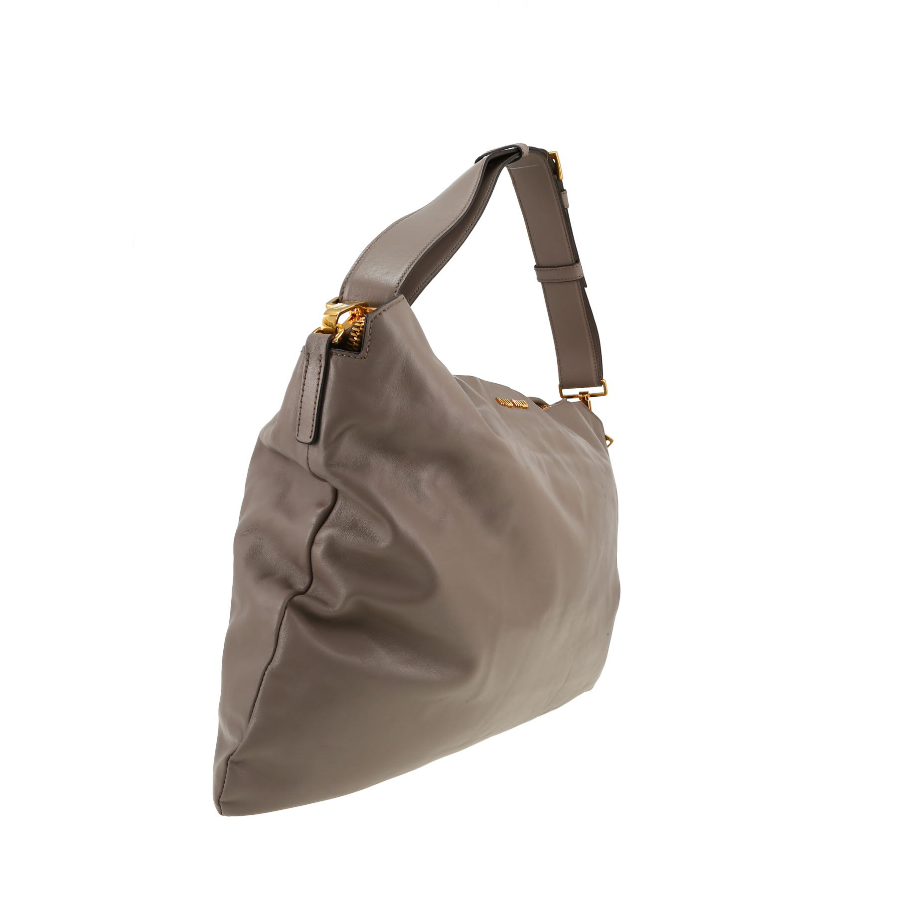 Miu Miu   handbag  in grey leather