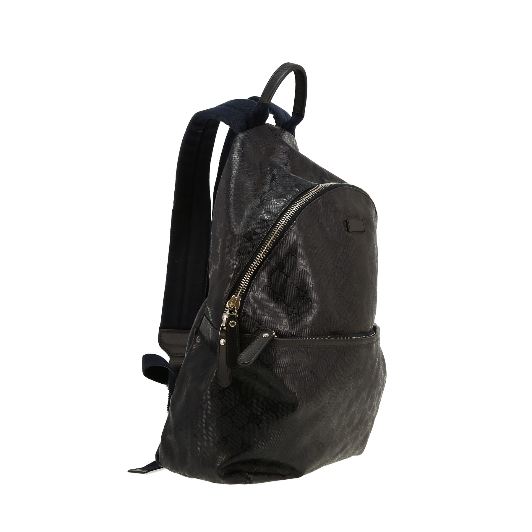 Gucci   backpack  in navy blue "sûpreme GG" canvas