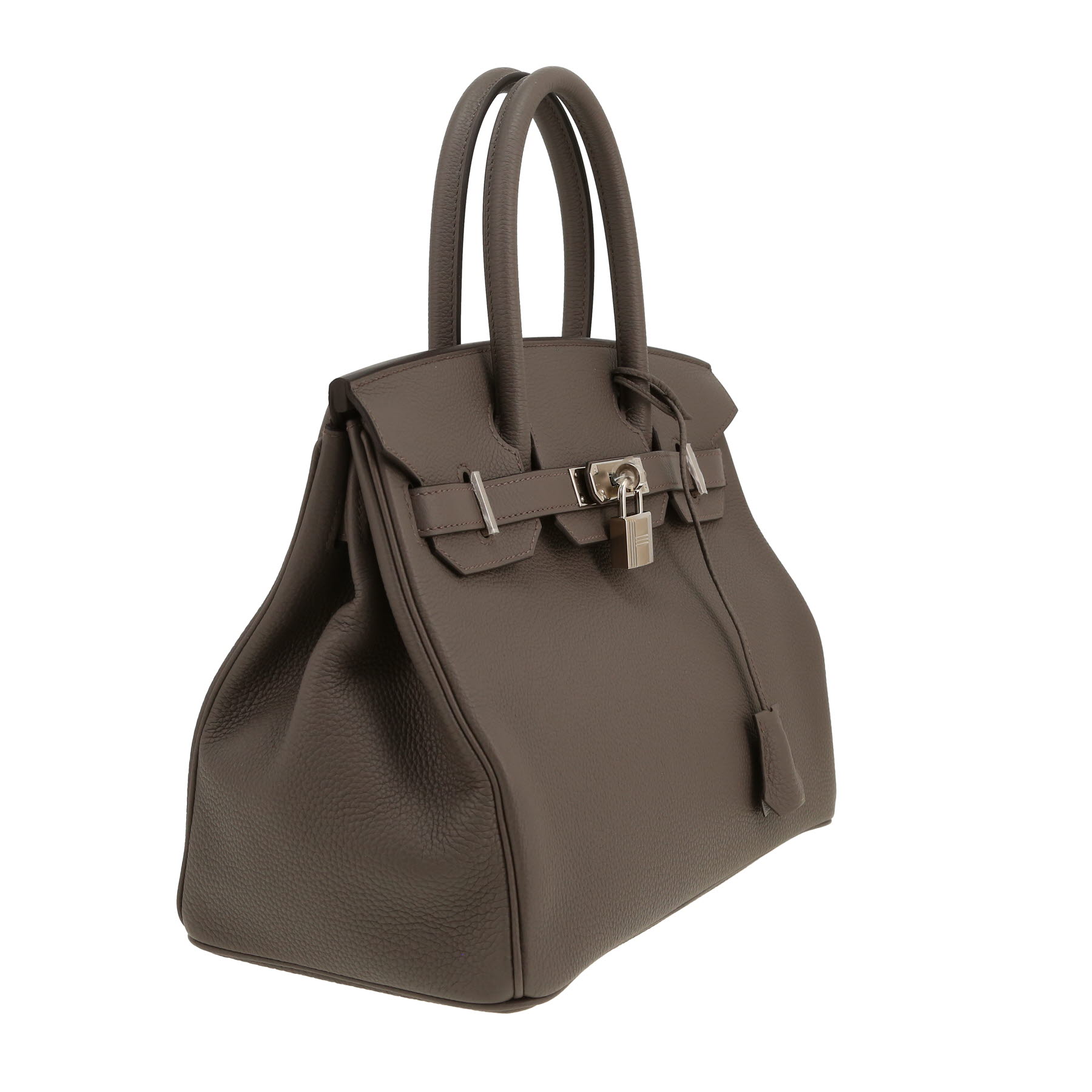 Hermès  Birkin 30 cm handbag  in grey togo leather