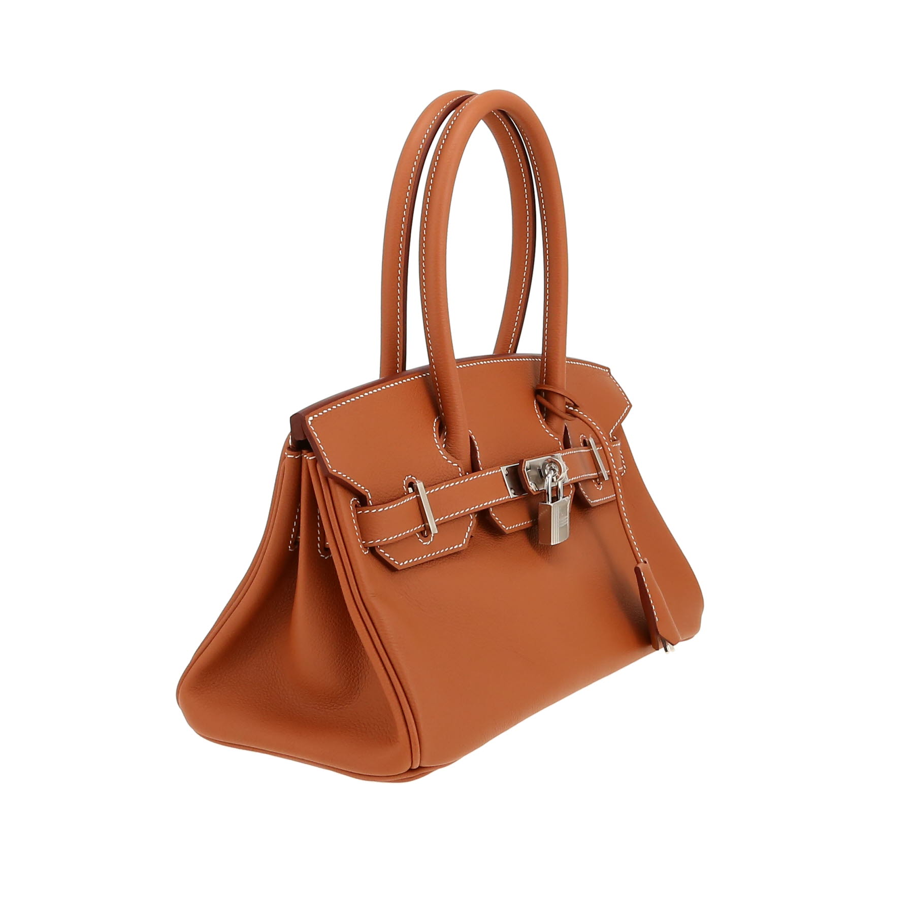 Hermès  Birkin Shoulder bag worn on the shoulder or carried in the hand  in gold Evercolor leather
