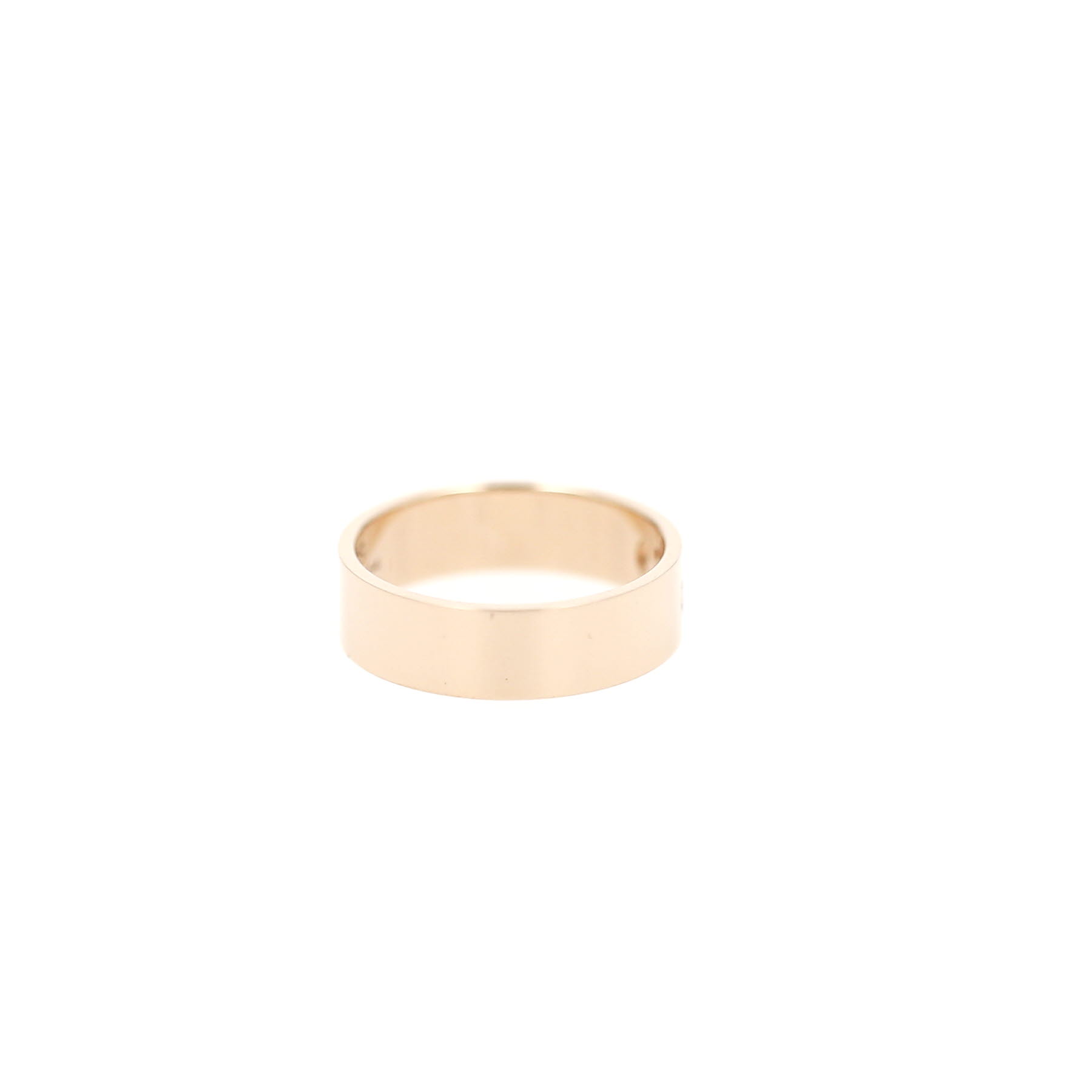 Hermès H d'Ancre small model ring in pink gold and diamonds